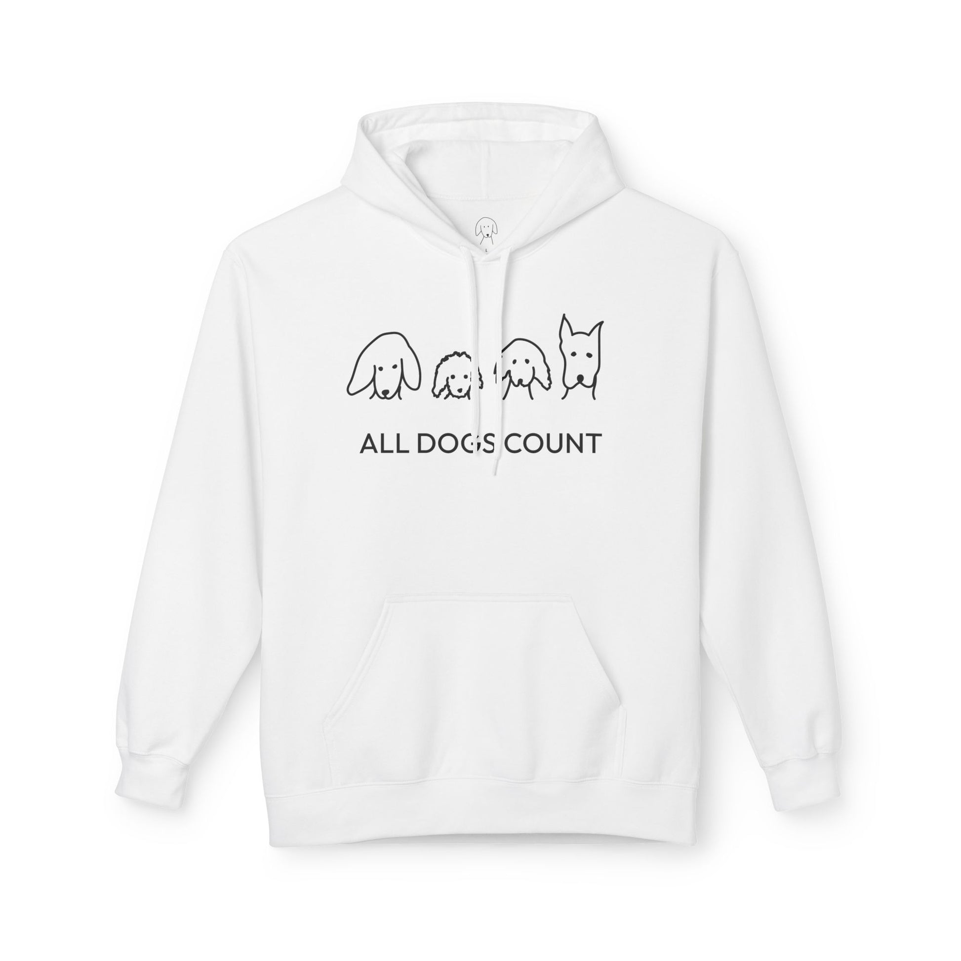 All Dogs Count | Soft Fleece Hoodie | Rescue Collection