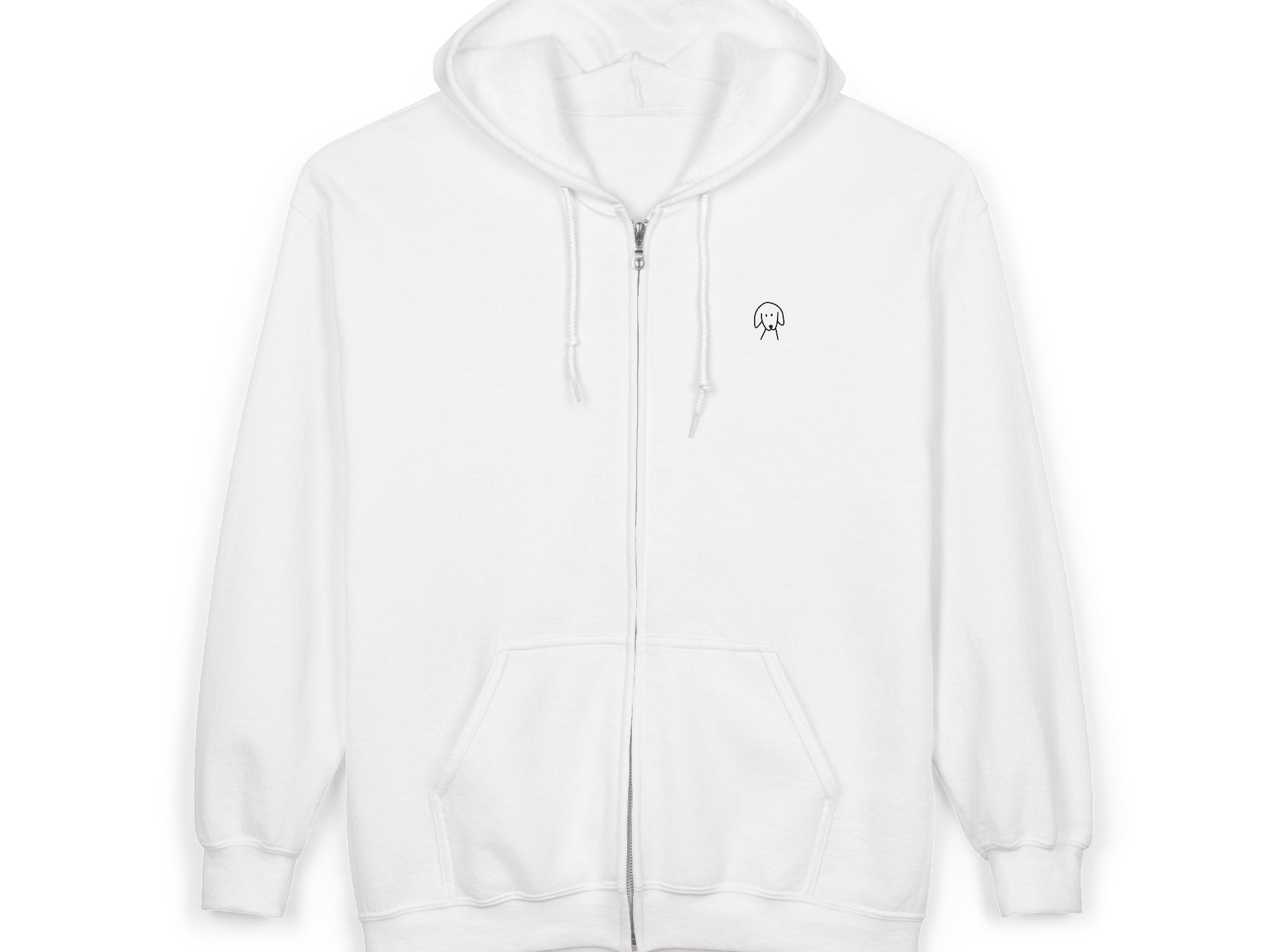 Life is Better with a Dog -- Beach (Back Print) | Morewoof Full Zip Hoodie for Dog Lovers | Life Is Better With A Dog Collection | Summer Collection