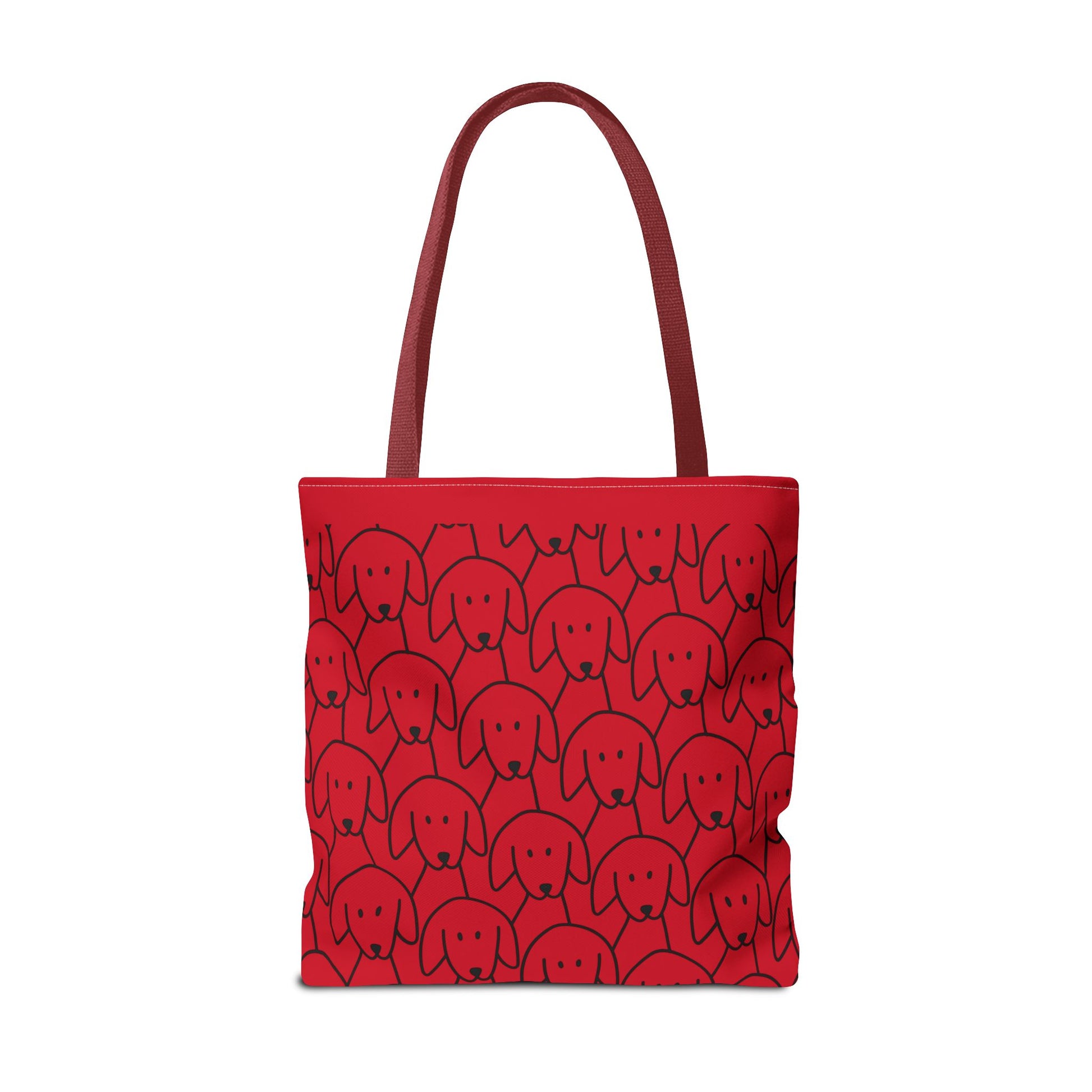Playful Dog Pattern Tote Bag | 13", 16", 18"