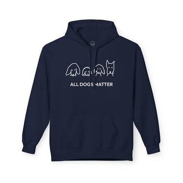 All Dogs Matter | Morewoof Softstyle Fleece Hoodie | Rescue Collection