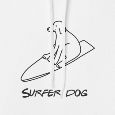 Surfer Dog | Softstyle Fleece Hoodie | Summer Collection