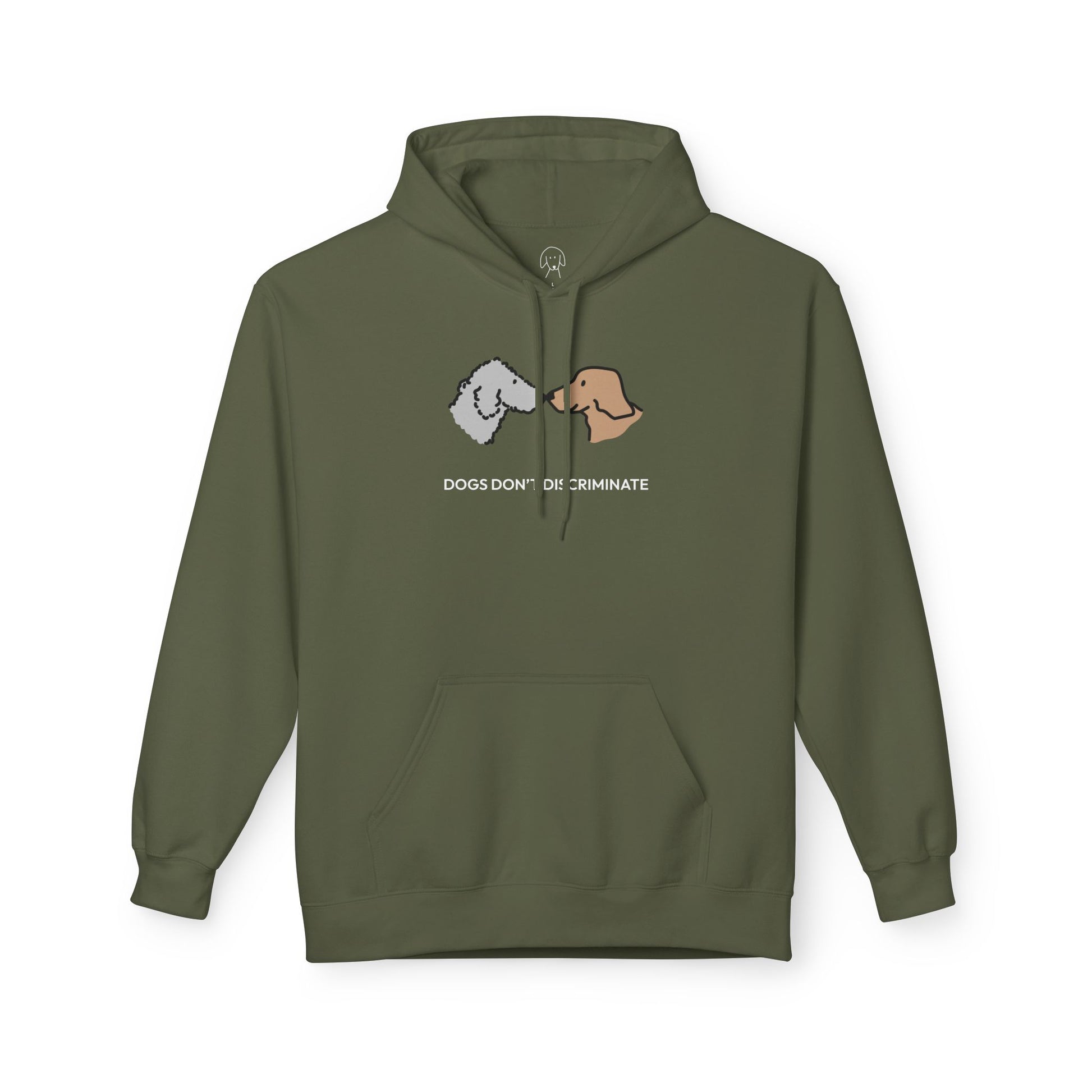 Dogs Don't Discriminate | Softstyle Fleece Hoodie | Color Collection