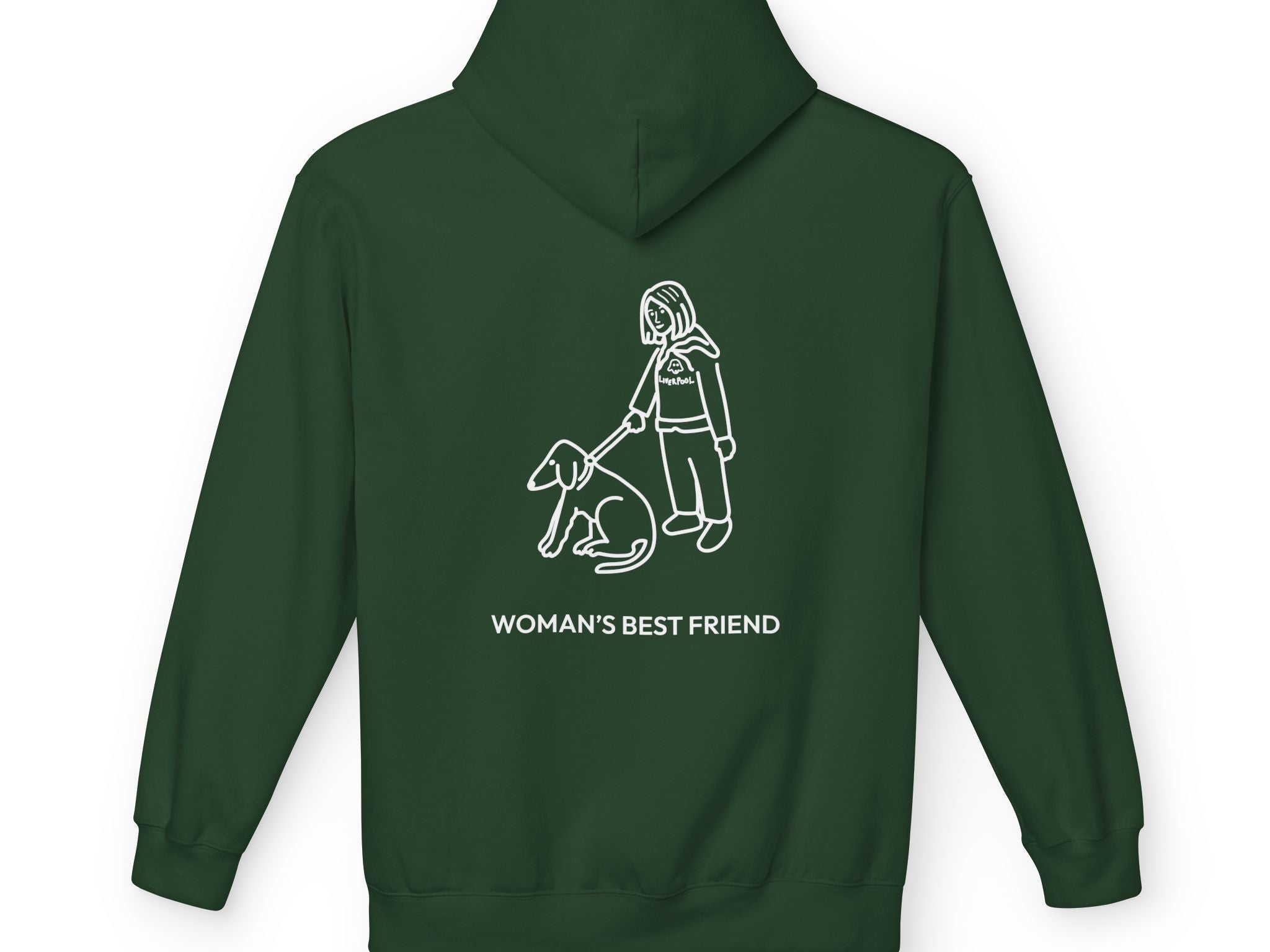 Woman's Best Friend (Back Print) | Soft Fleece Hoodie