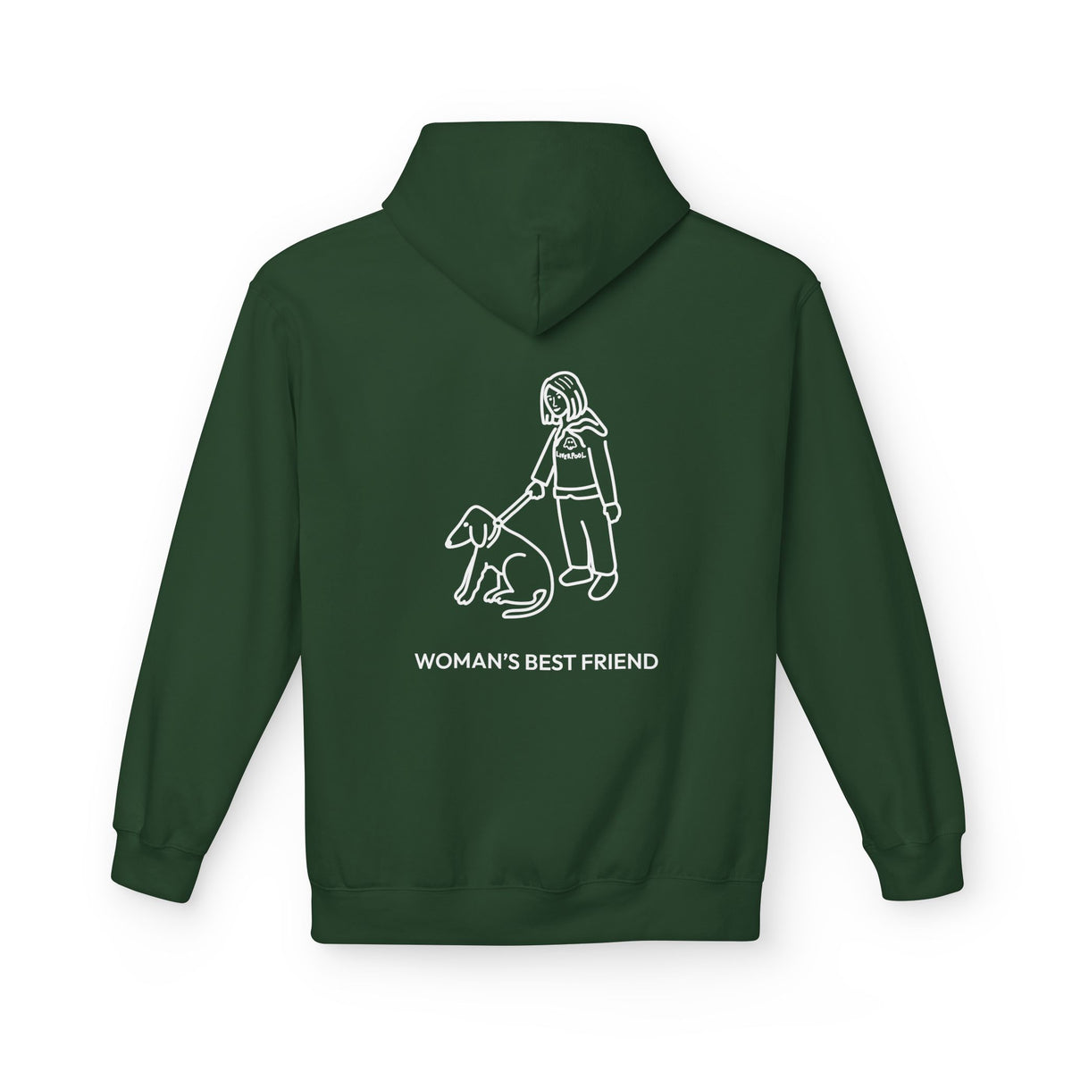 Woman's Best Friend (Back Print) | Soft Fleece Hoodie