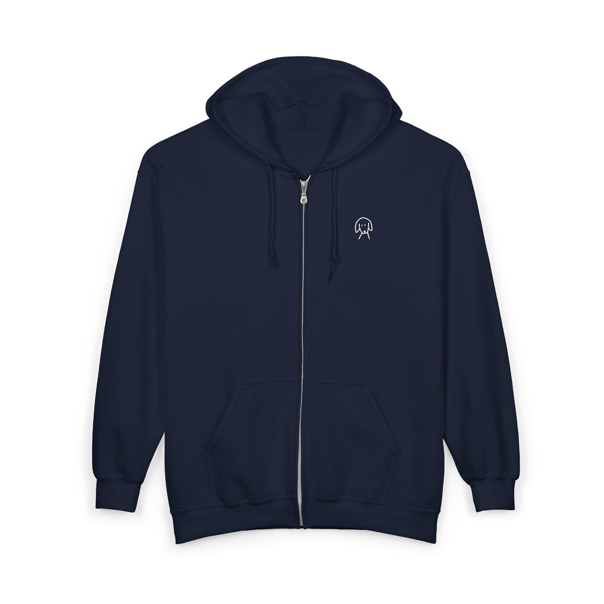 Life is Better with a Dog -- Beach (Back Print) | Morewoof Full Zip Hoodie for Dog Lovers | Life Is Better With A Dog Collection | Summer Collection
