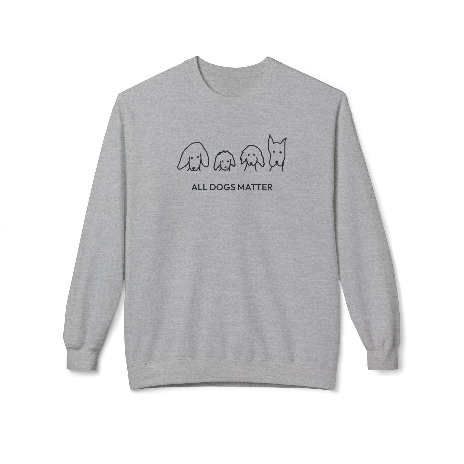 All Dogs Matter | Softstyle Fleece Sweatshirt | Rescue Collection