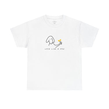 Love Like a Dog | Soft Cotton Tee for Dog Lovers | Color Collection