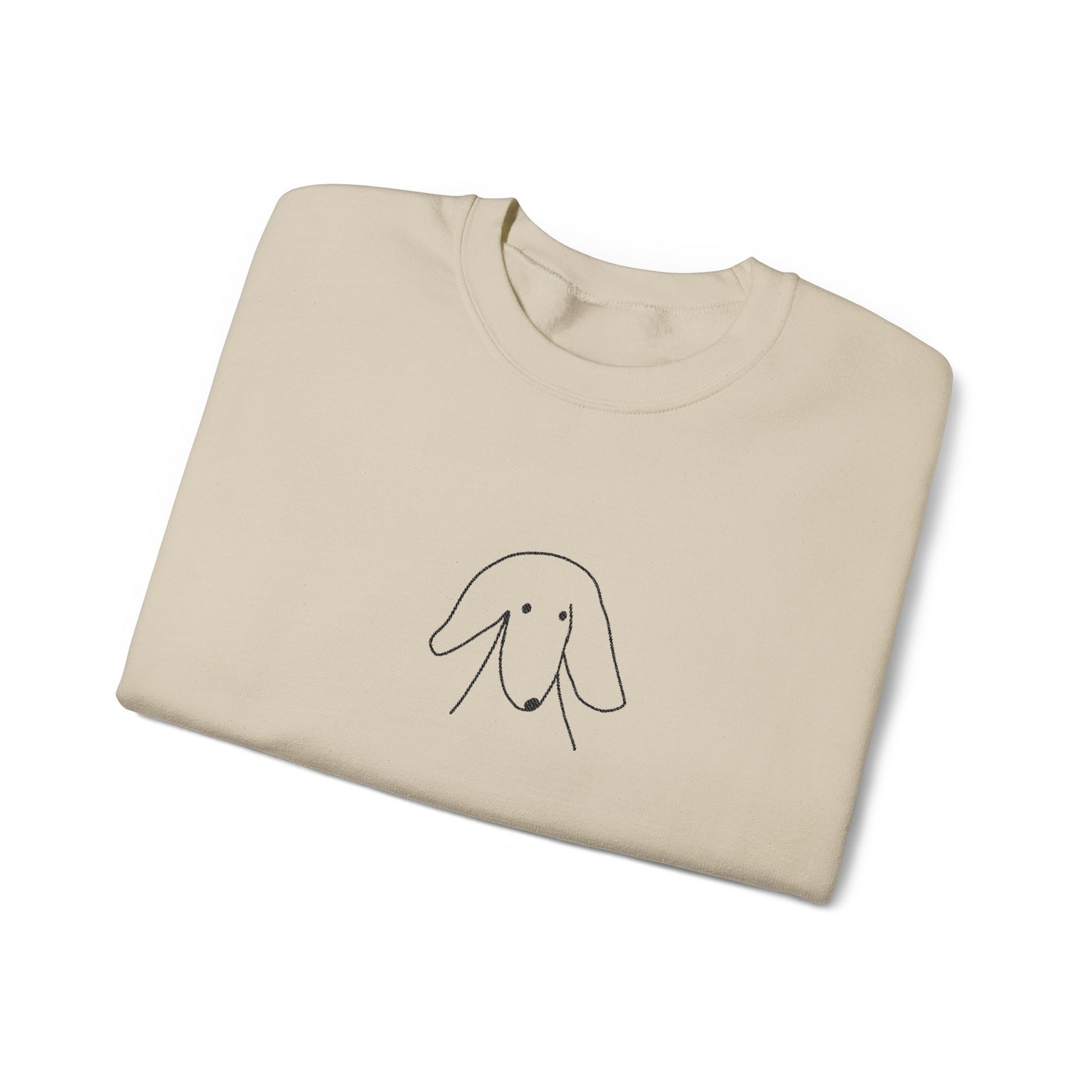 Sideways Glance | Embroidered Sweatshirt | Face Time Collection