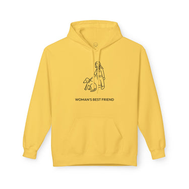 Woman's Best Friend | Softstyle Fleece Hoodie for Dog Lovers