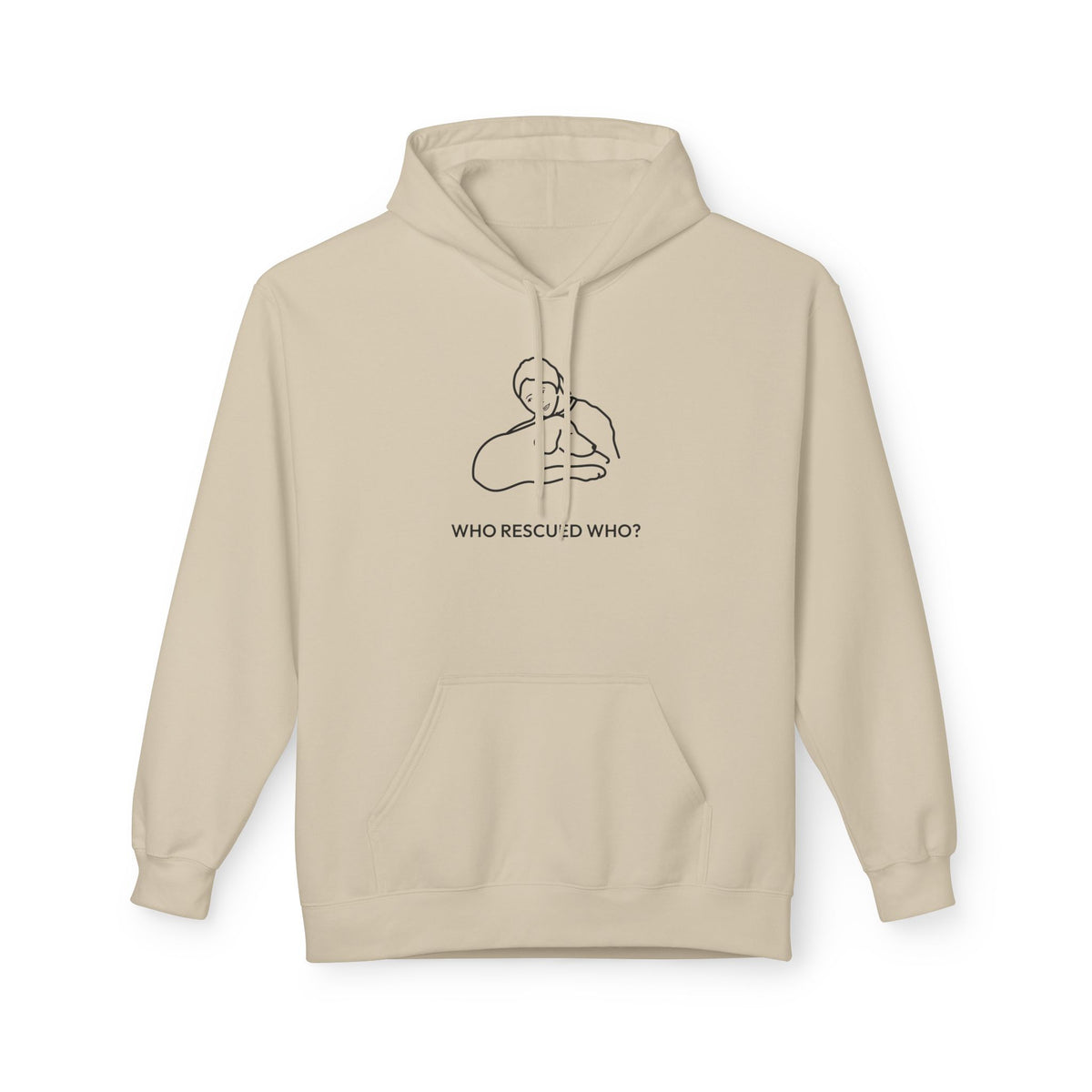 Who Rescued Who? | Morewoof Soft Fleece Hoodie | Rescue Collection