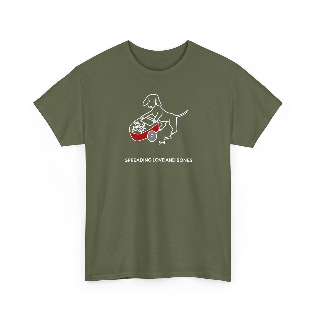 Spreading Love And Bones | Soft Cotton Tee | Color Collection