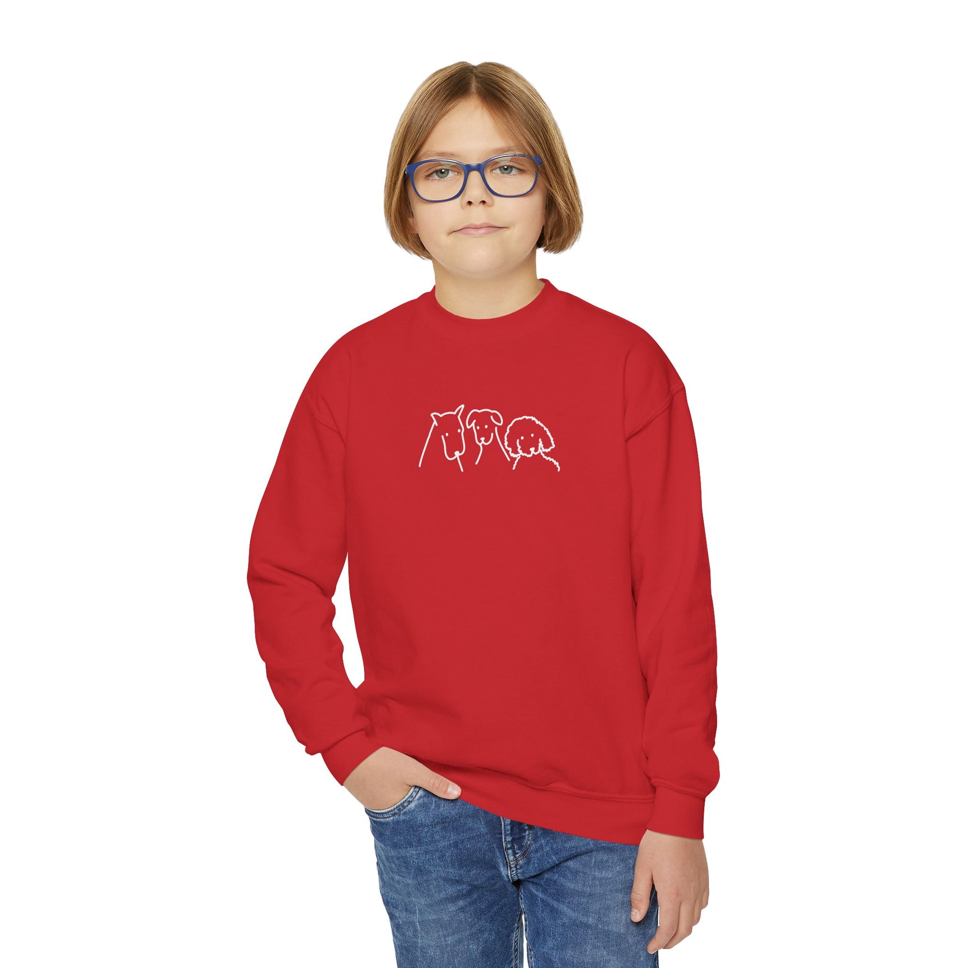 Three Dogs | Youth Sweatshirt