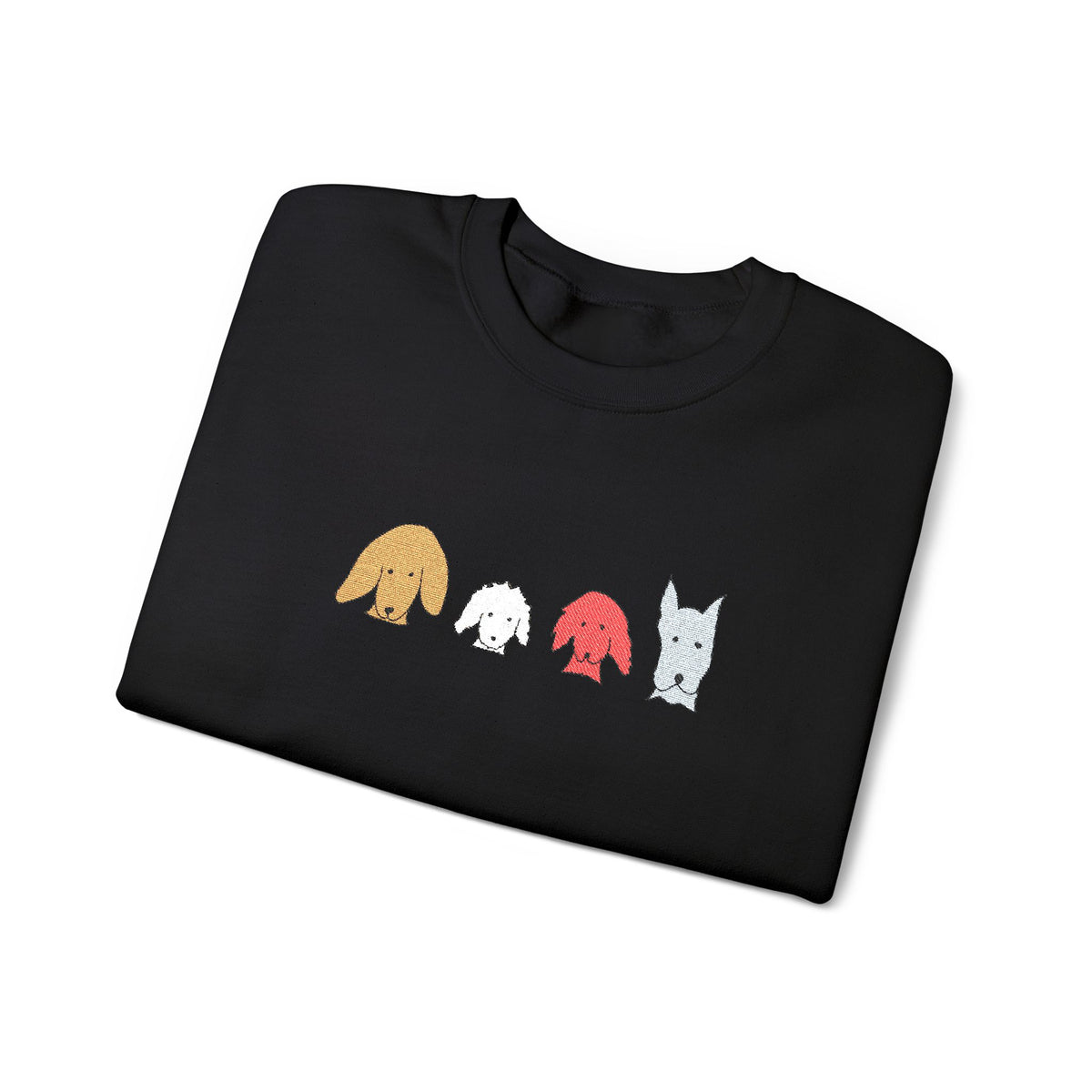 Fall For Dogs (No Text) | Embroidered Sweatshirt | Color Collection| Fall Collection