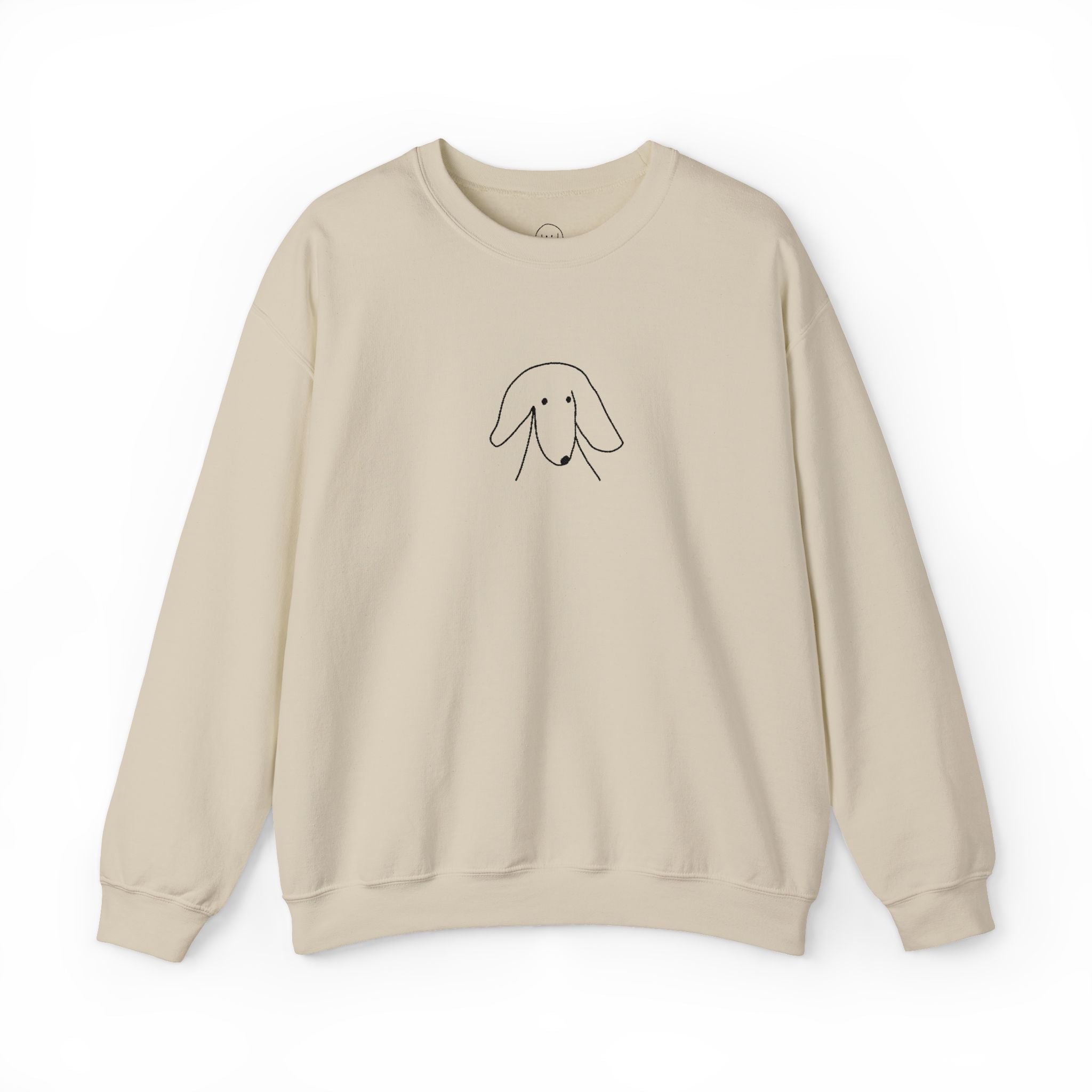 Sideways Glance | Embroidered Sweatshirt | Face Time Collection