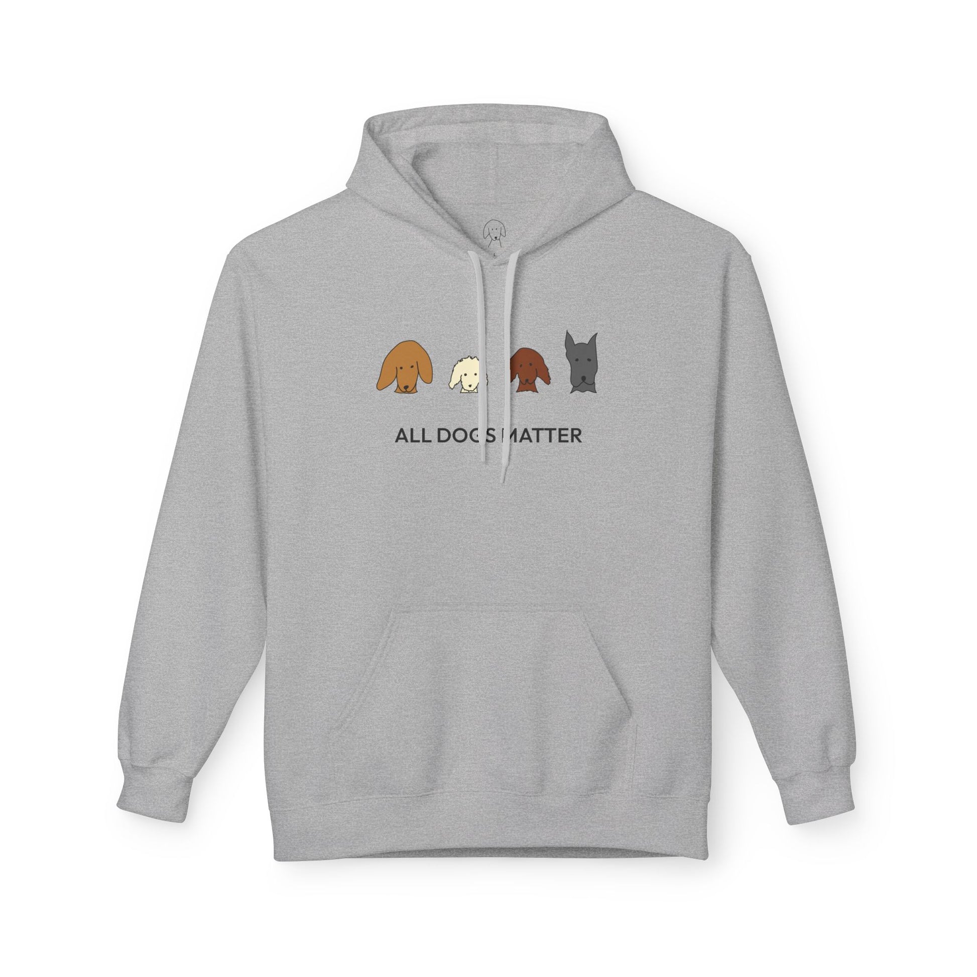 All Dogs Count (No Text) | Soft Fleece Hoodie | Rescue Collection | Color Collection