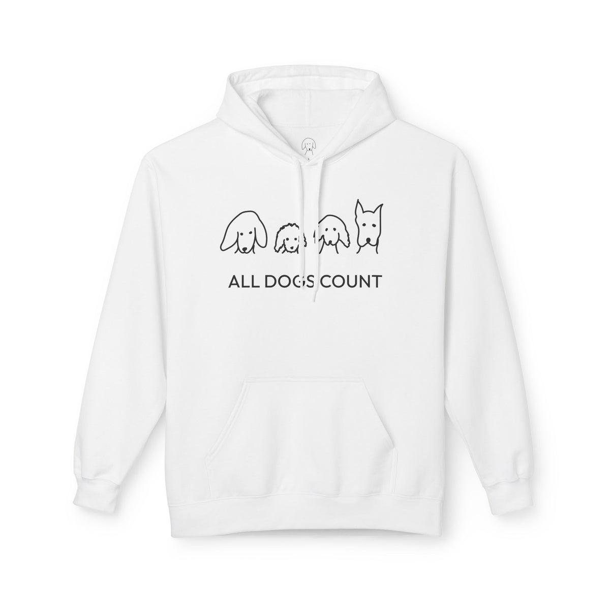 All Dogs Count | Soft Fleece Hoodie | Rescue Collection