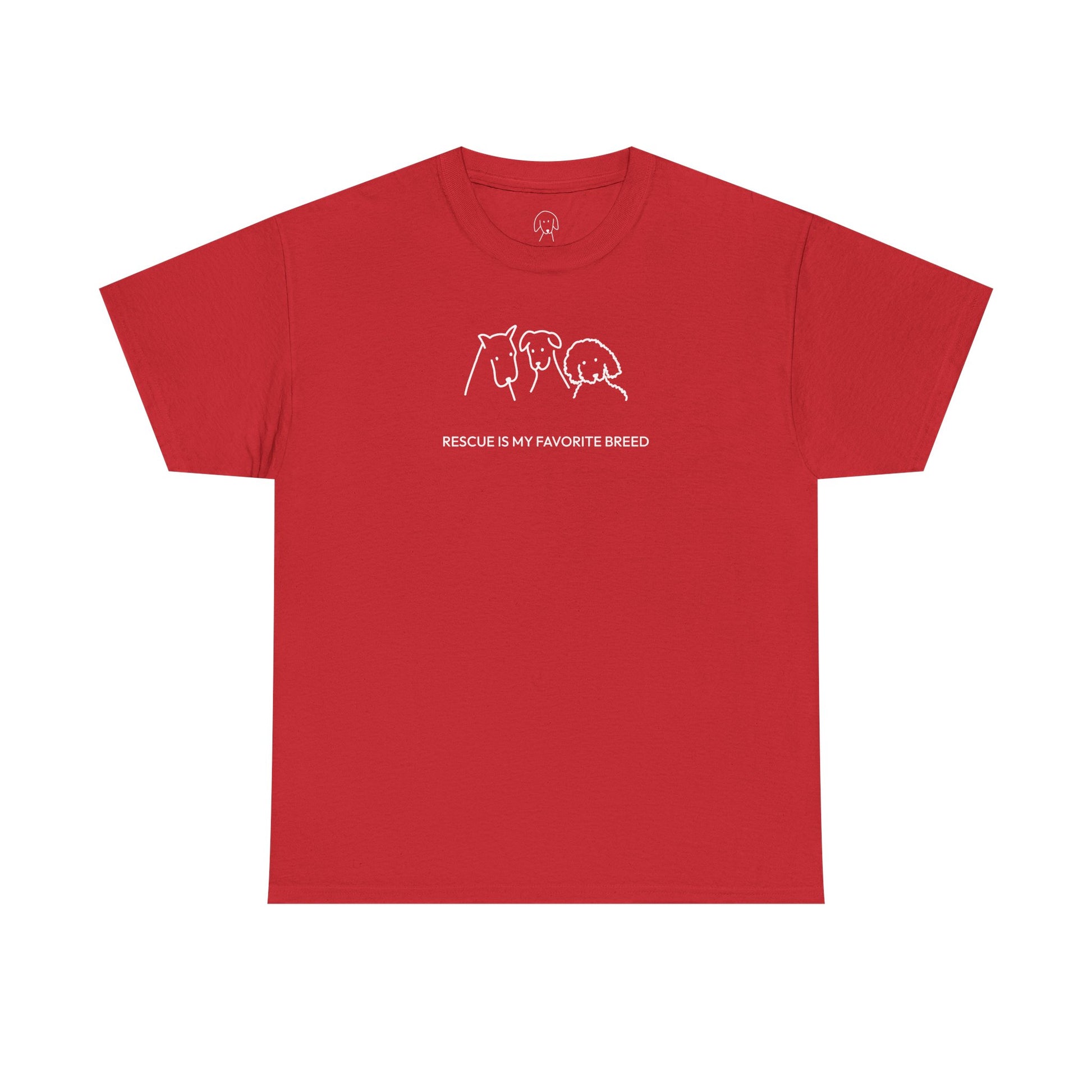 Rescue Is My Favorite Breed | Soft Cotton Tee | Rescue Collection