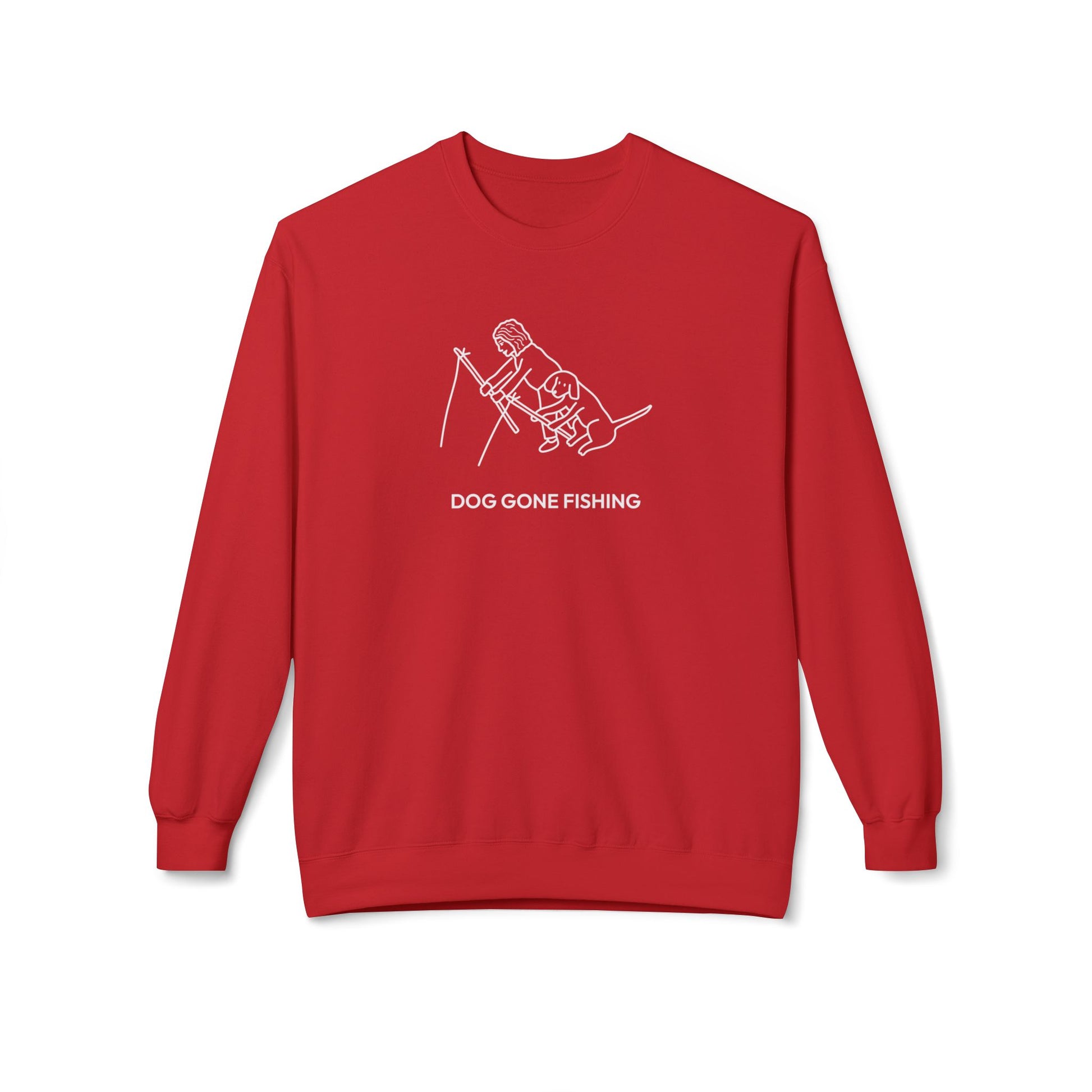 Dog Gone Fishing | Soft Fleece Sweatshirt | Summer Collection