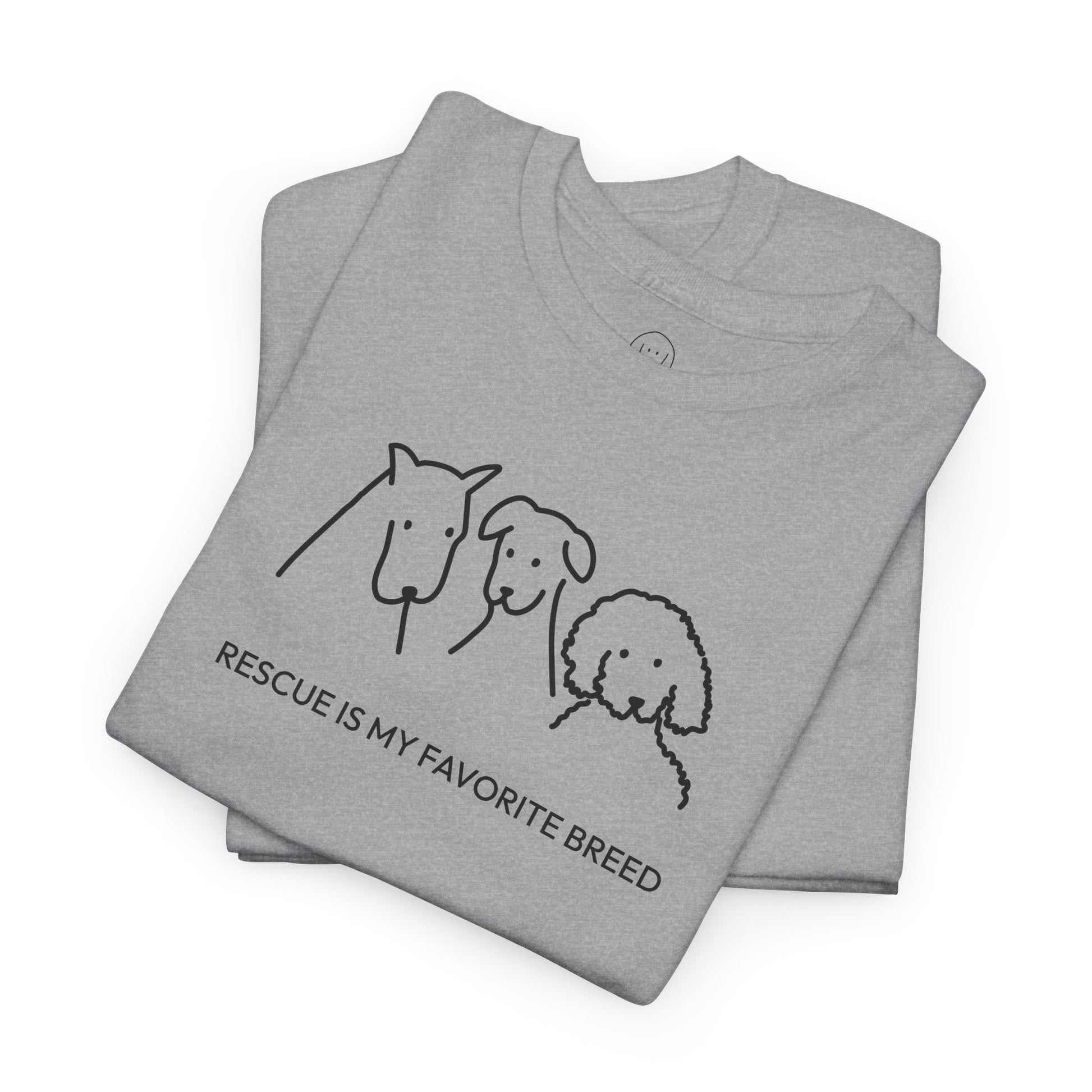 Rescue Is My Favorite Breed | Soft Cotton Tee | Rescue Collection