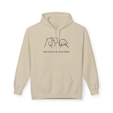 Rescue Is My Favorite Breed | Softstyle Fleece Hoodie | Rescue Collection