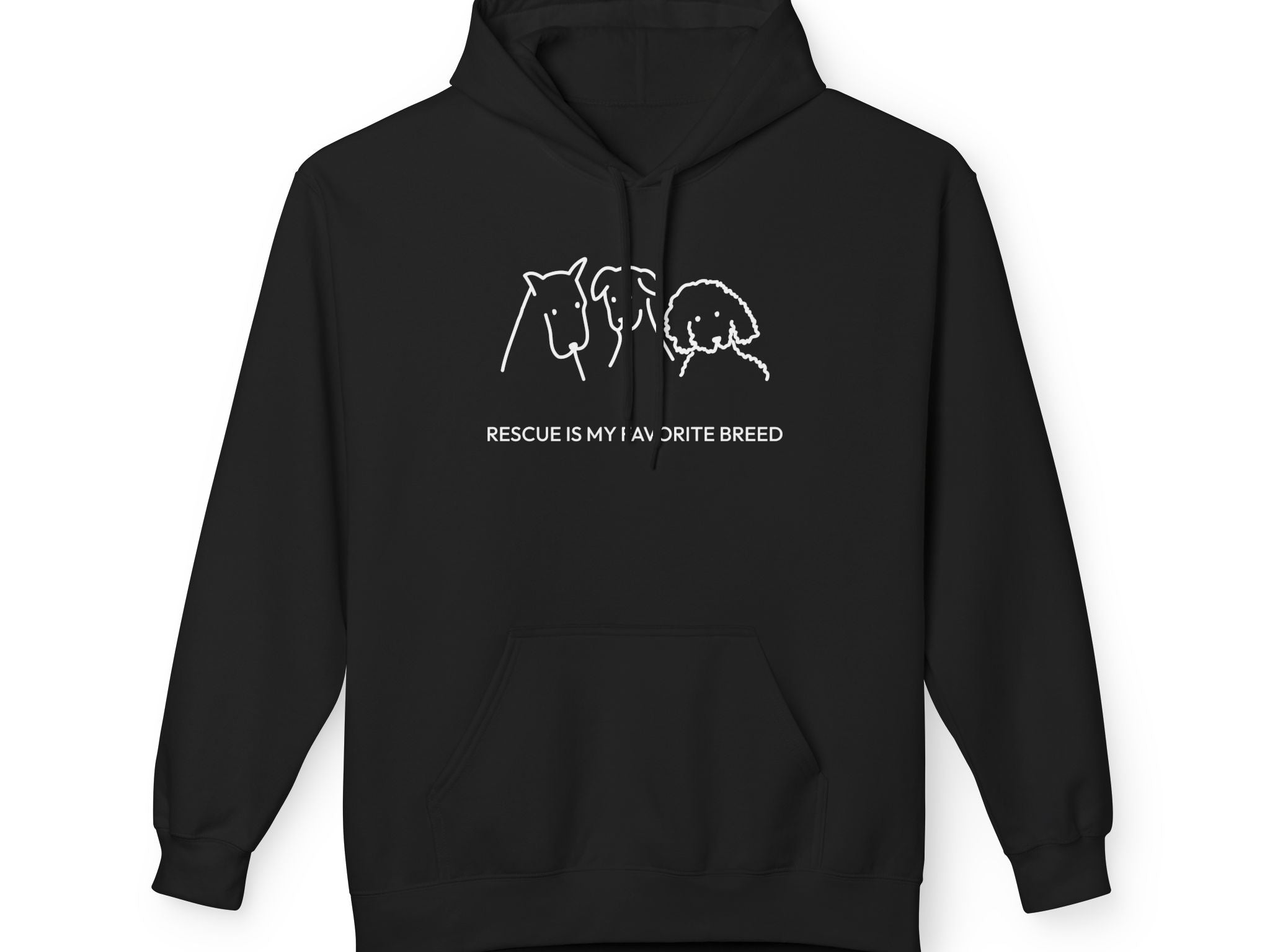 Rescue Is My Favorite Breed | Soft Fleece Hoodie | Rescue Collection