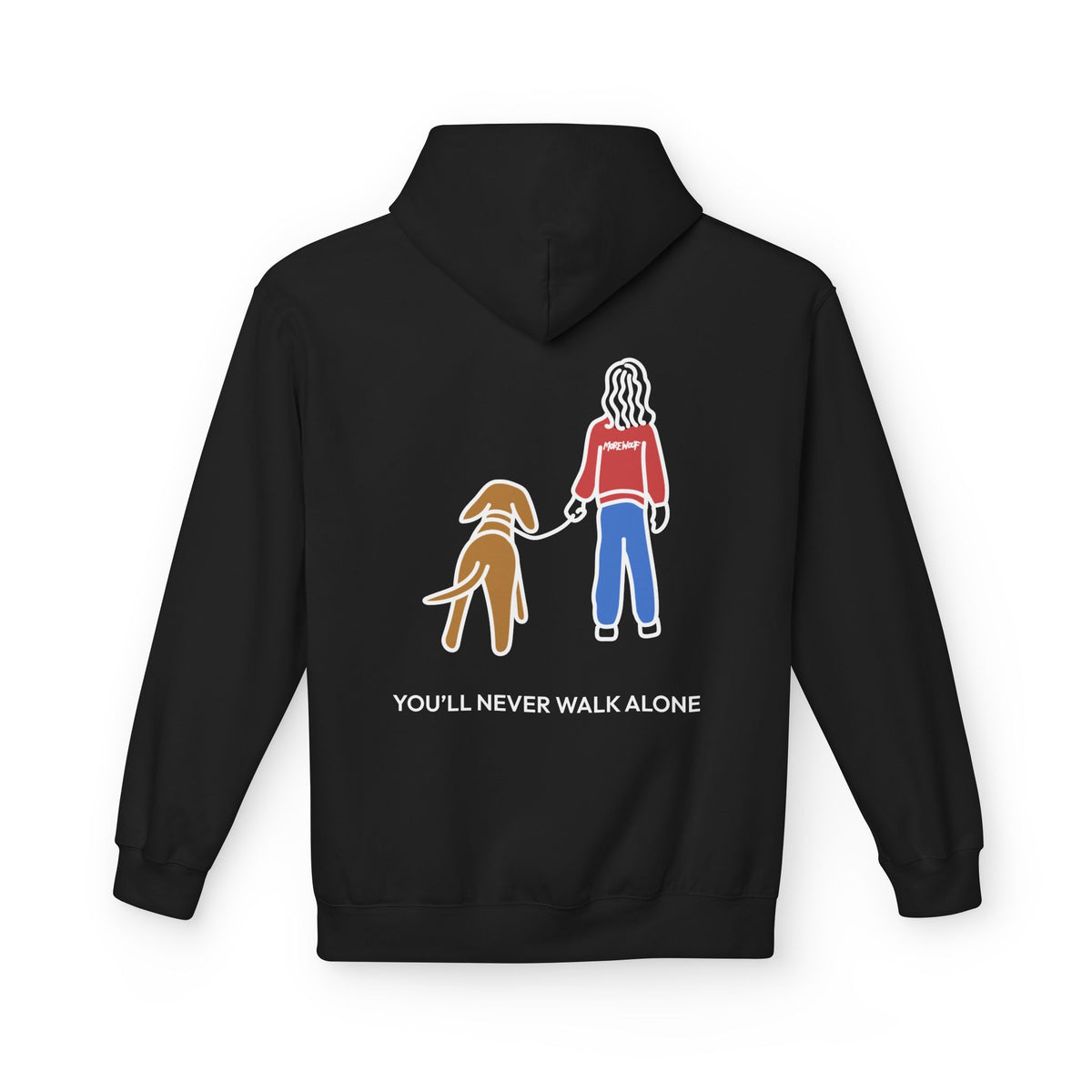 You'll Never Walk Alone (Back Print) | Soft Fleece Hoodie | Color Collection