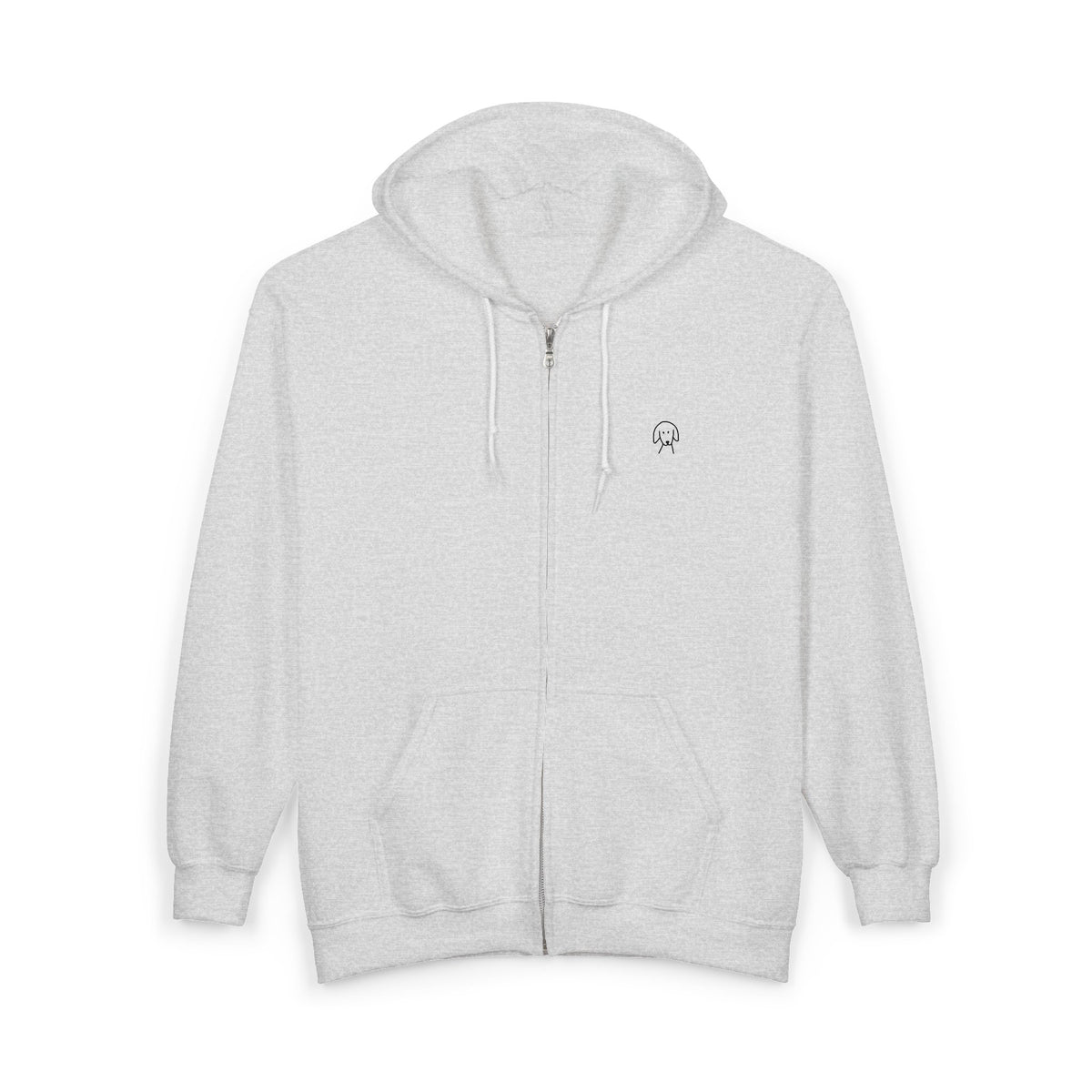 You'll Never Walk Alone (Back Print) | MoreWoof Full Zip Hoodie for Dog Lovers
