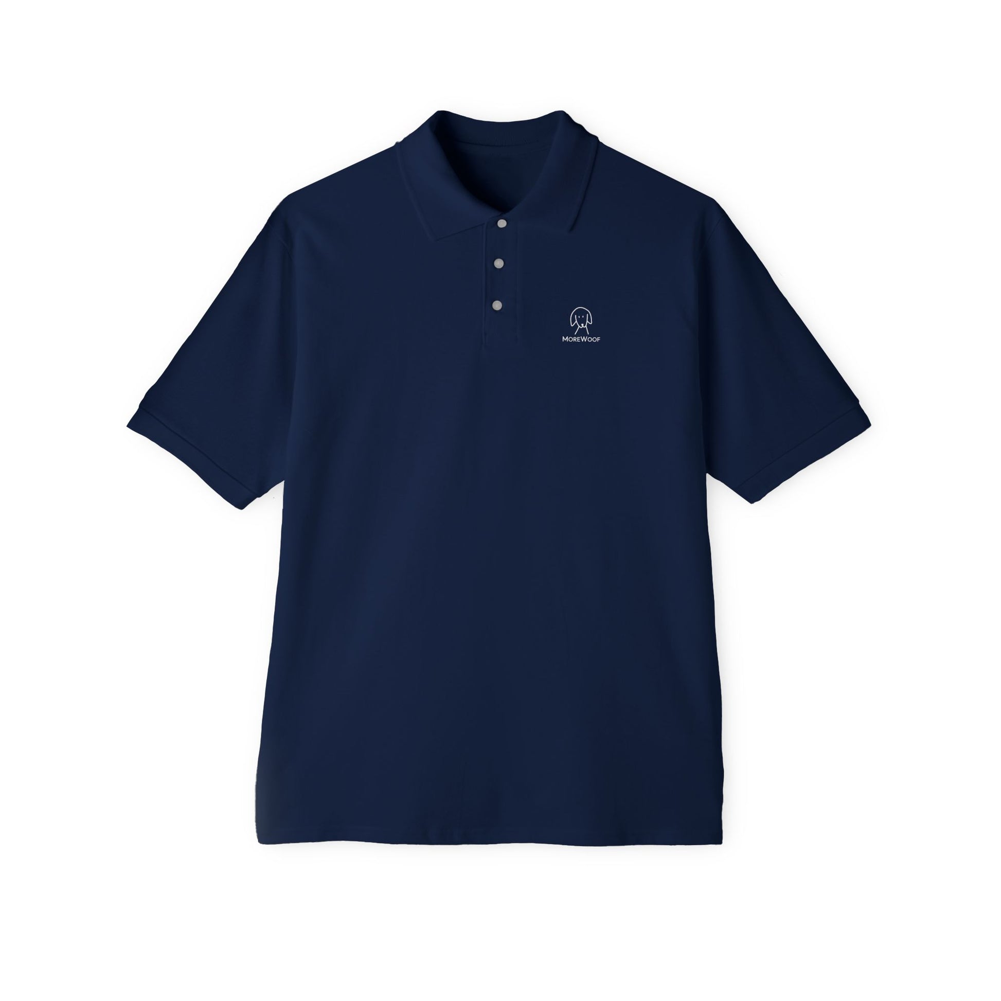 MoreWoof Classic Logo polo shirt in J. Navy