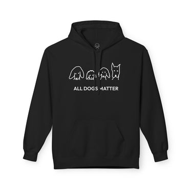 All Dogs Matter | Morewoof Softstyle Fleece Hoodie | Rescue Collection