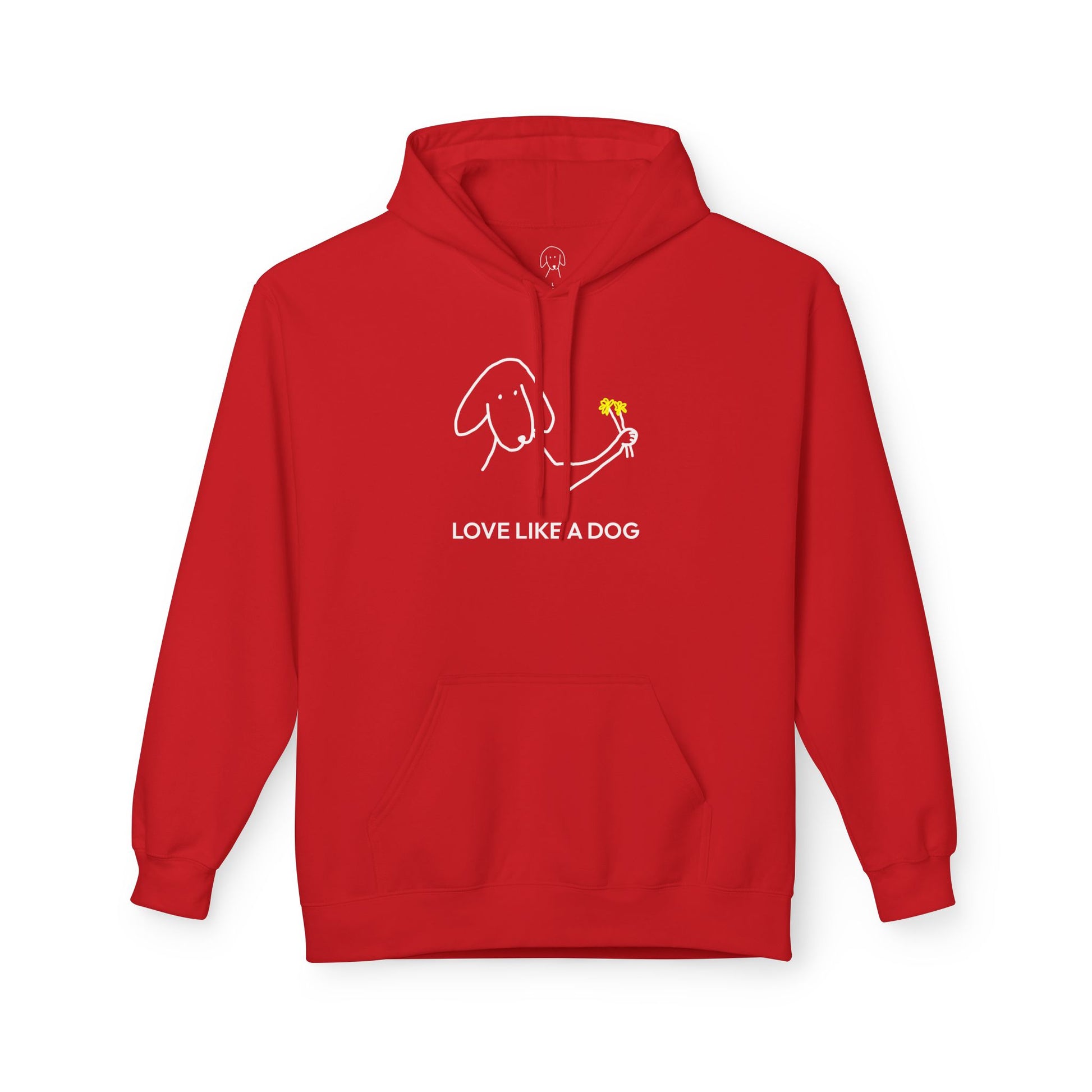 Love Like A Dog | Softstyle Fleece Hoodie | Color Collection