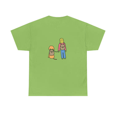 Life Is Better With A Dog - Hiking (Back Print) | Soft Cotton Tee | Color Collection | Fall Collection