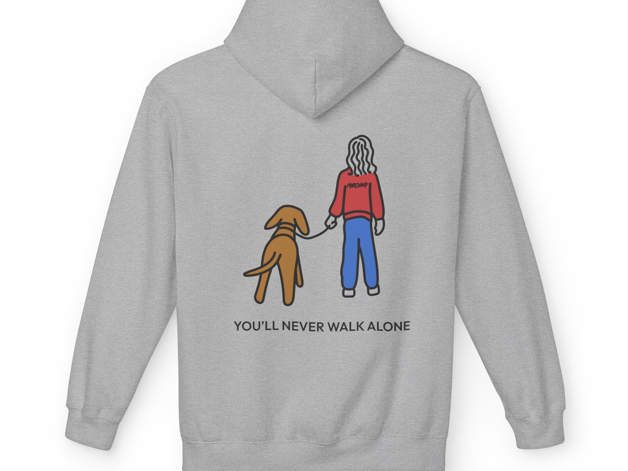 You'll Never Walk Alone (Back Print) | Soft Fleece Hoodie | Color Collection
