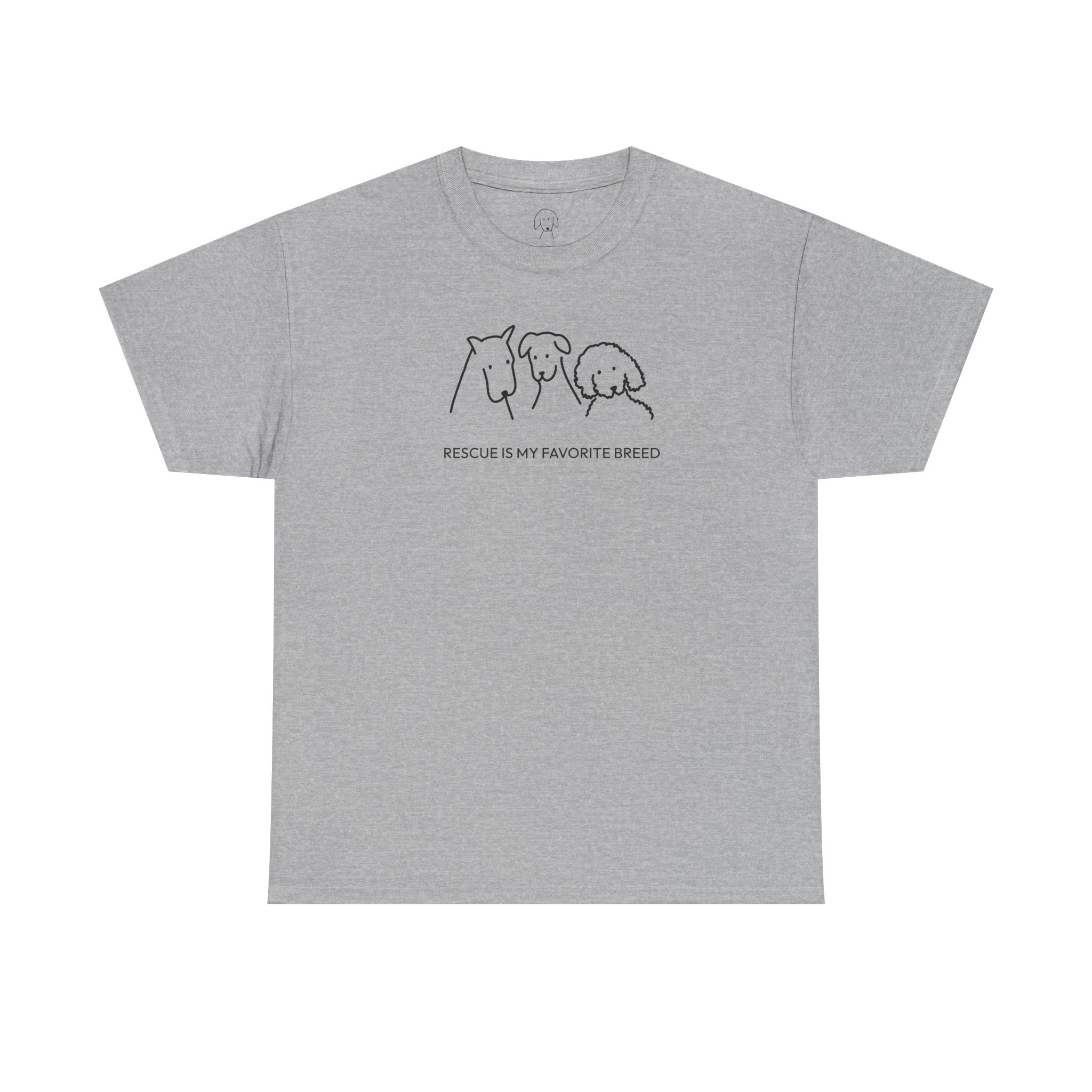 Rescue Is My Favorite Breed | Soft Cotton Tee | Rescue Collection