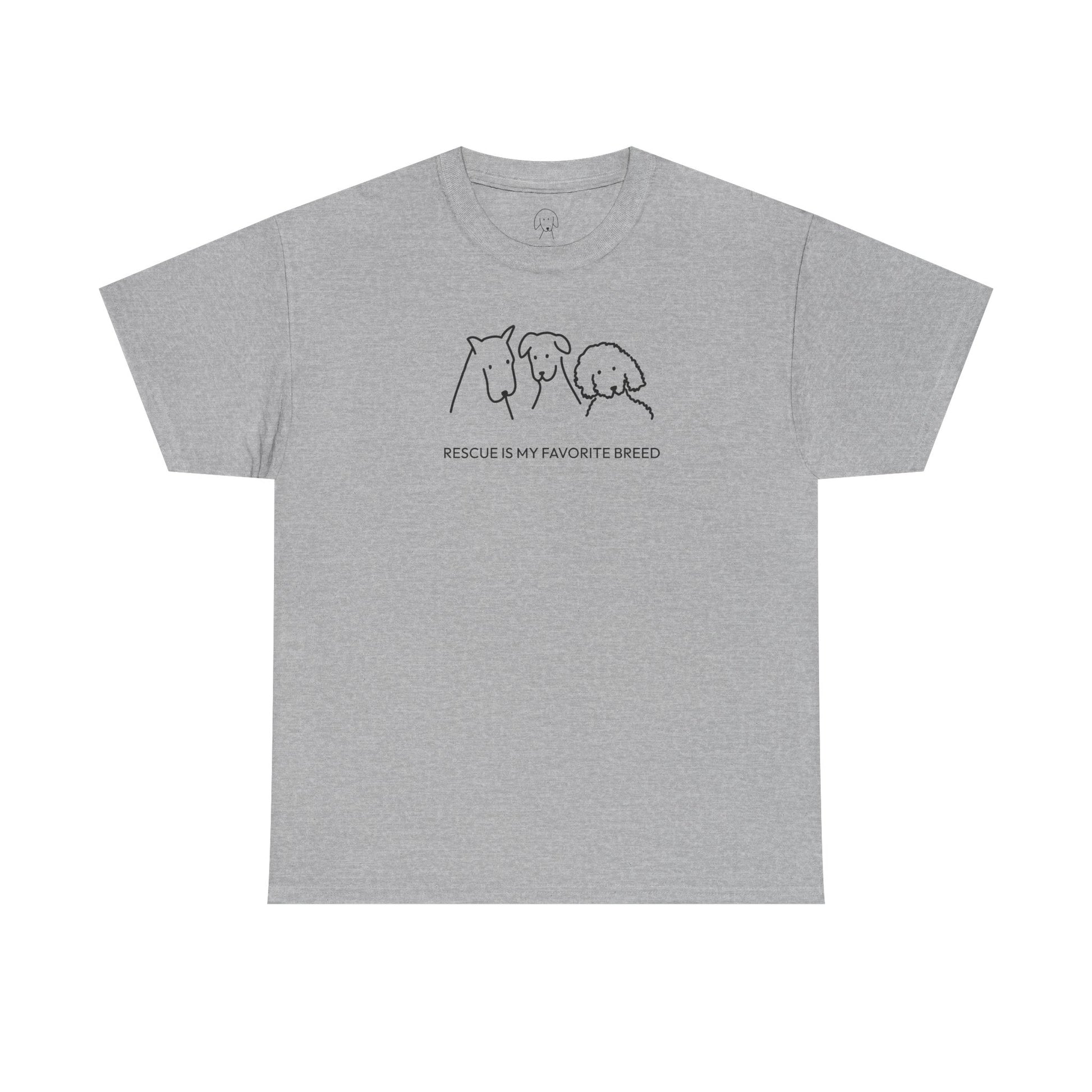 Rescue Is My Favorite Breed | Soft Cotton Tee | Rescue Collection