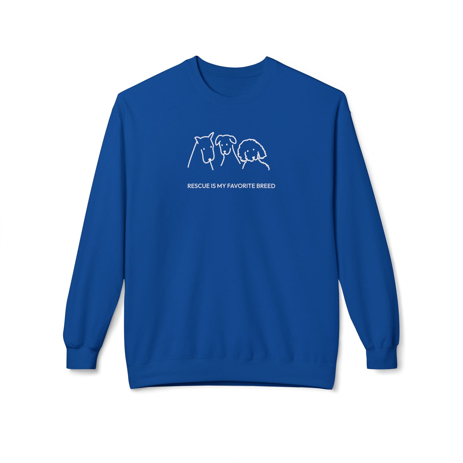Rescue Is My Favorite Breed | Softstyle Fleece Sweatshirt | Rescue Collection