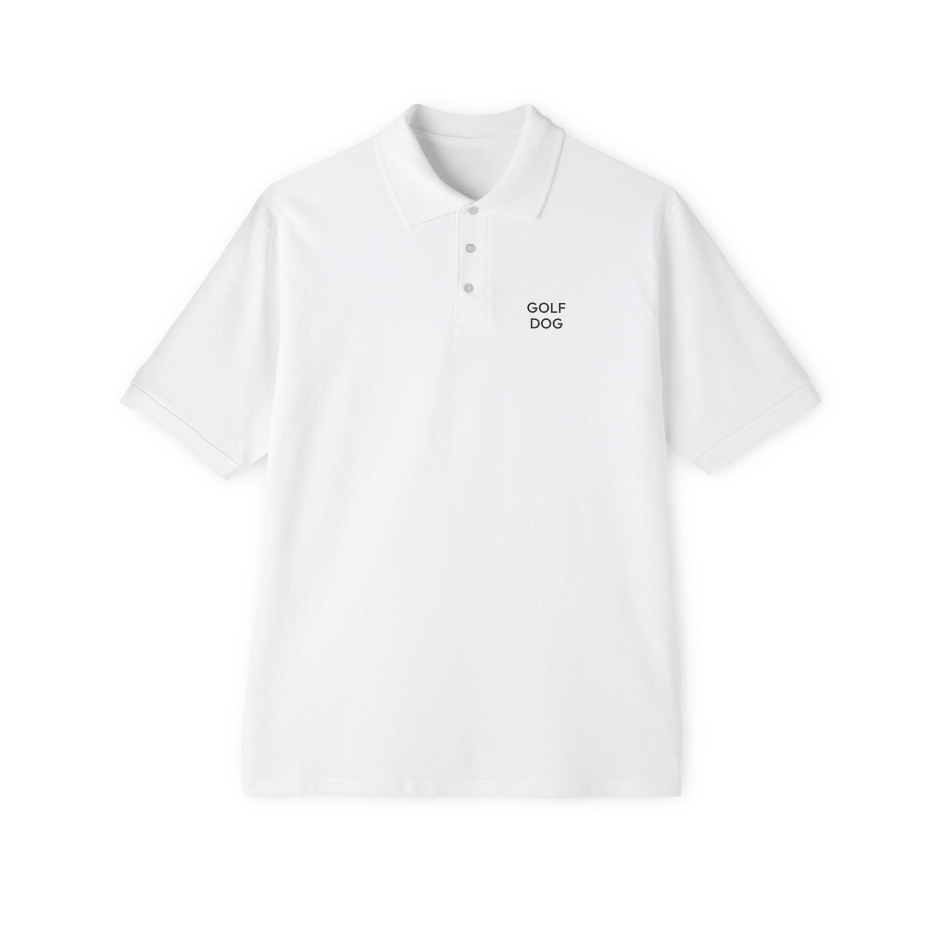 "Golf Dog" Polo Shirt — Men's Piqué Polo
