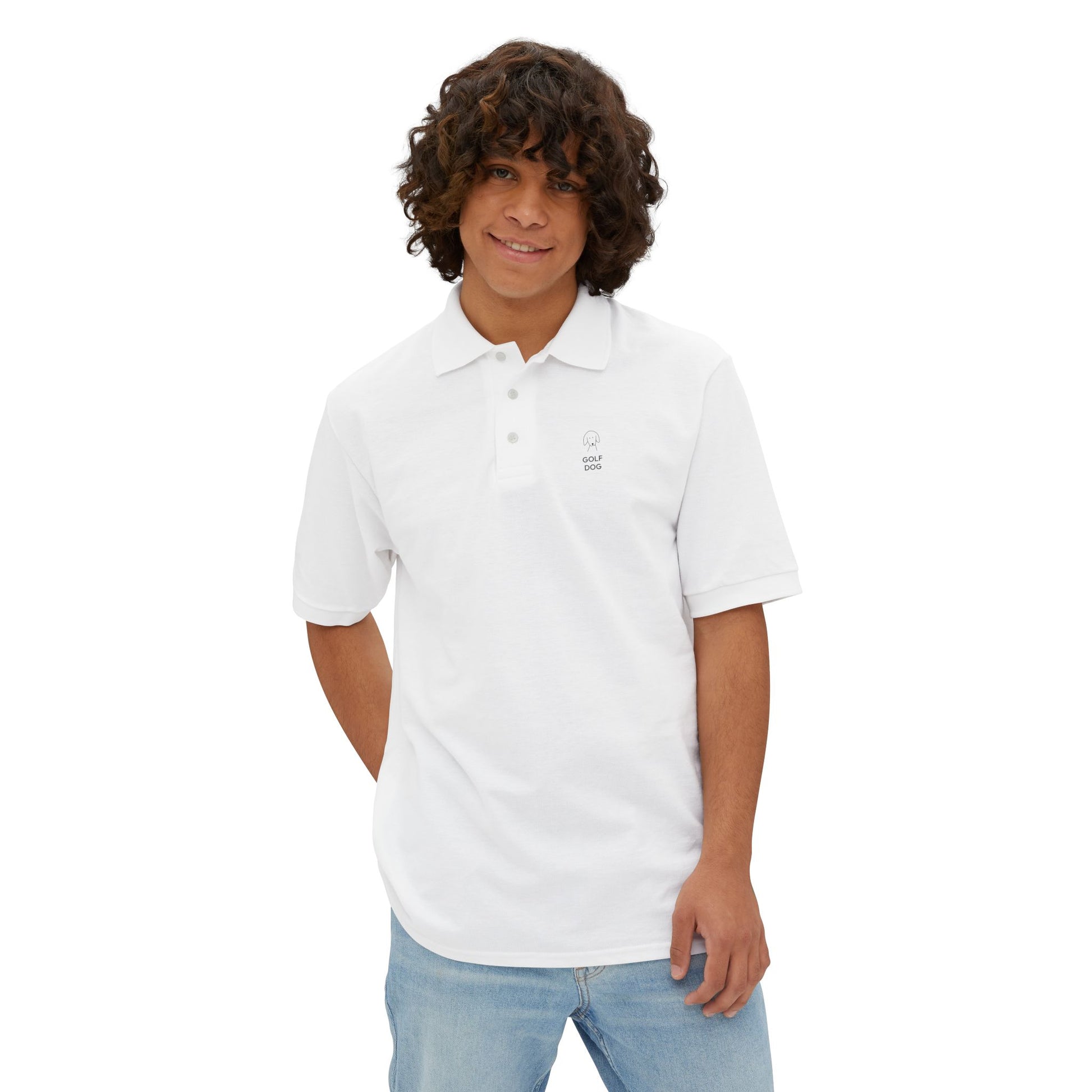 "Golf Dog" Polo Shirt | Men's Piqué Polo | Summer Collection