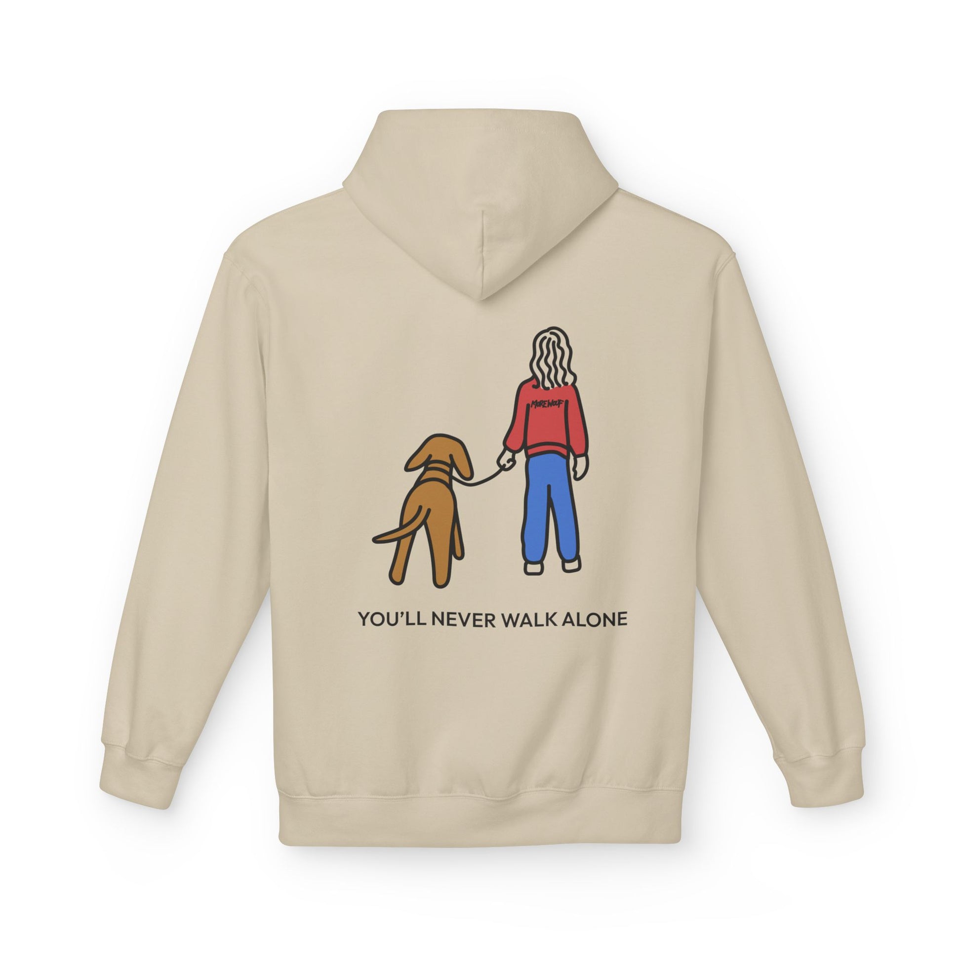 You'll Never Walk Alone (Back Print) | Softstyle Fleece Hoodie | Color Collection