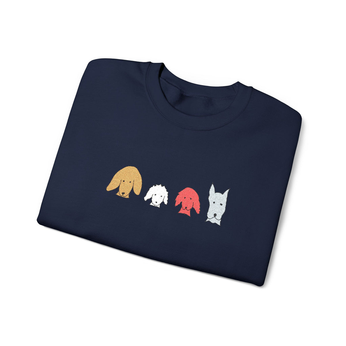 Fall For Dogs (No Text) | Embroidered Sweatshirt | Color Collection| Fall Collection