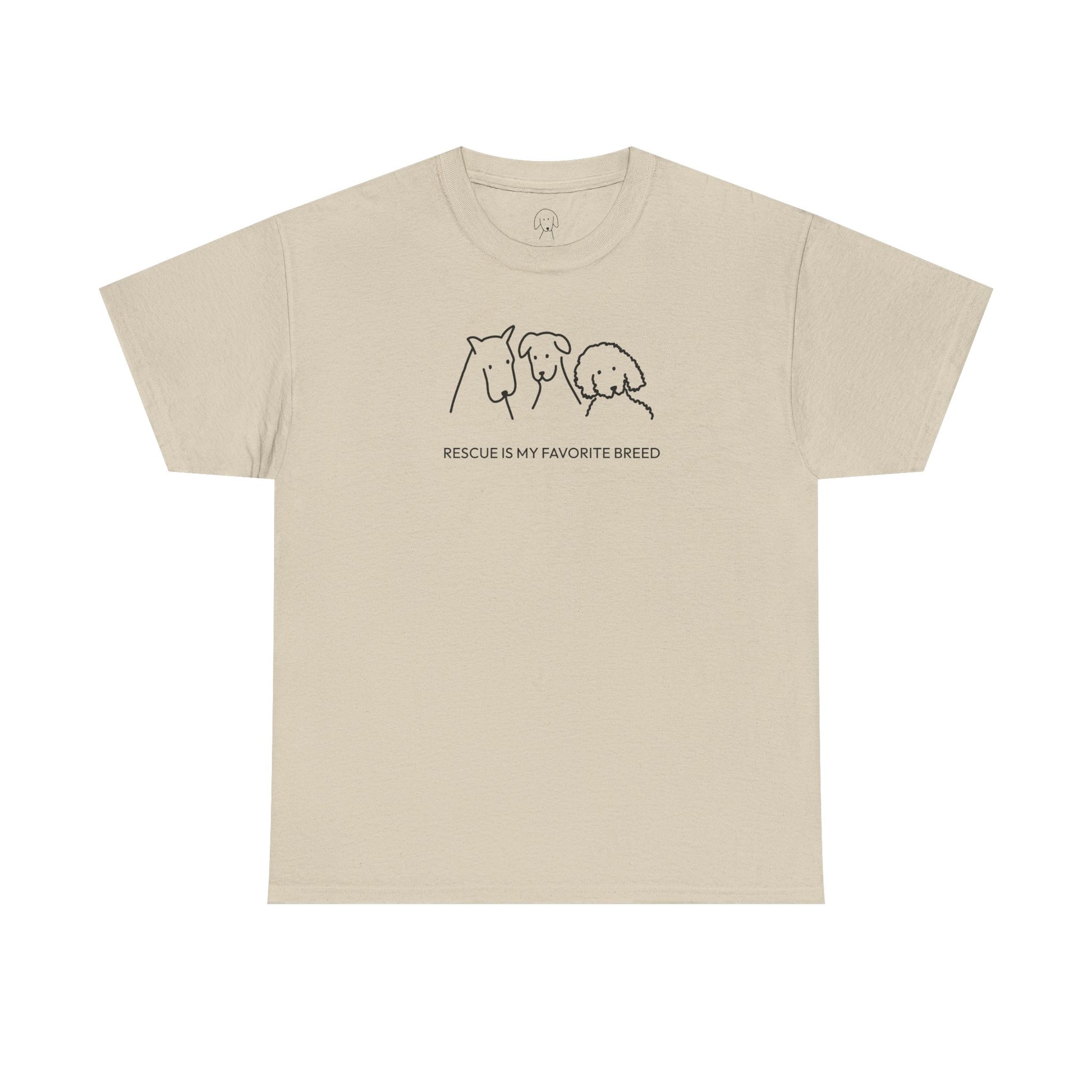 Rescue Is My Favorite Breed | Soft Cotton Tee | Rescue Collection