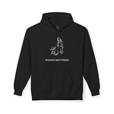 Woman's Best Friend | Softstyle Fleece Hoodie for Dog Lovers