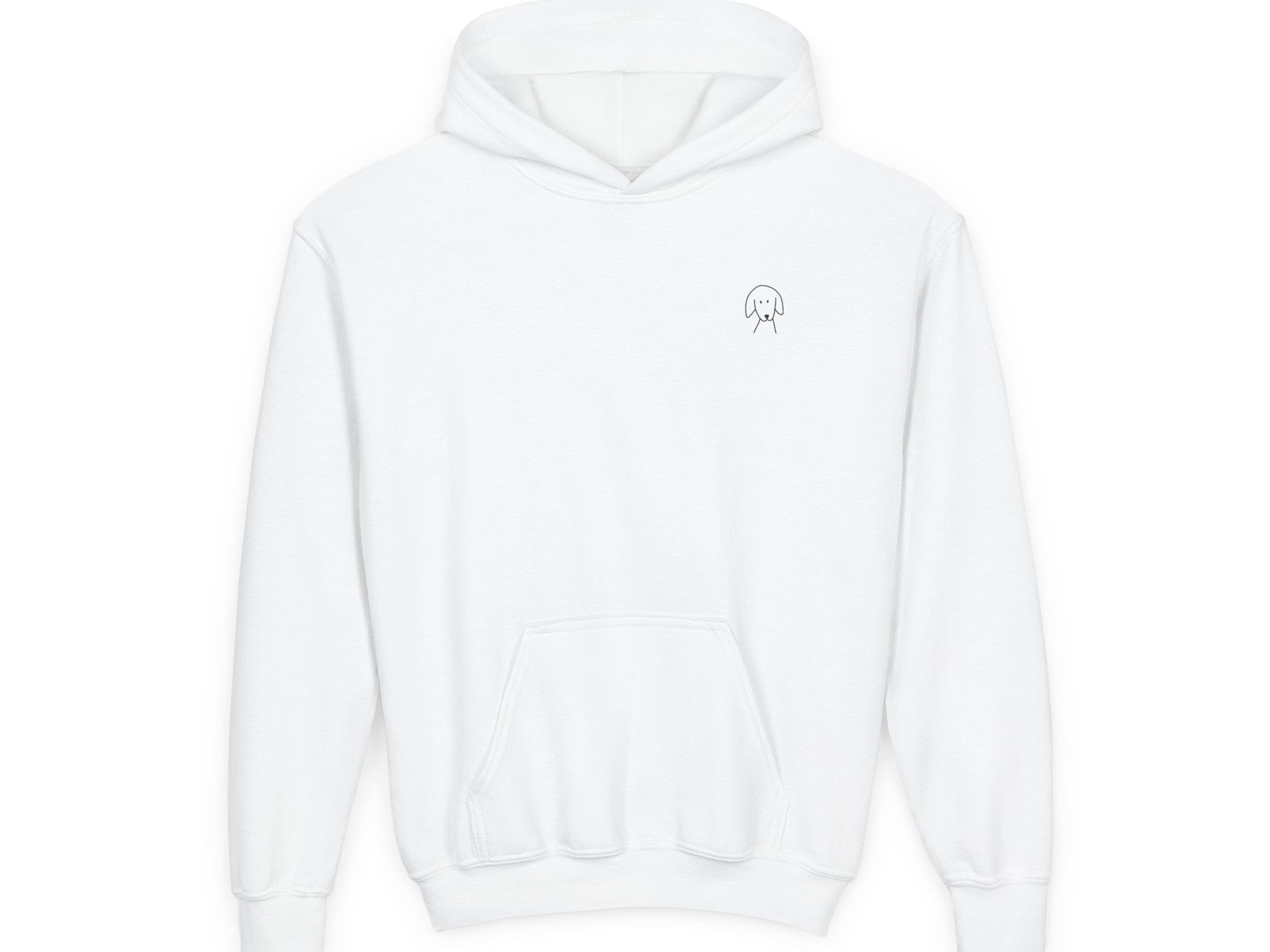 "Better Together" Youth Hoodie (Back Print Design) for Kids Who Love Dogs | Color Collection