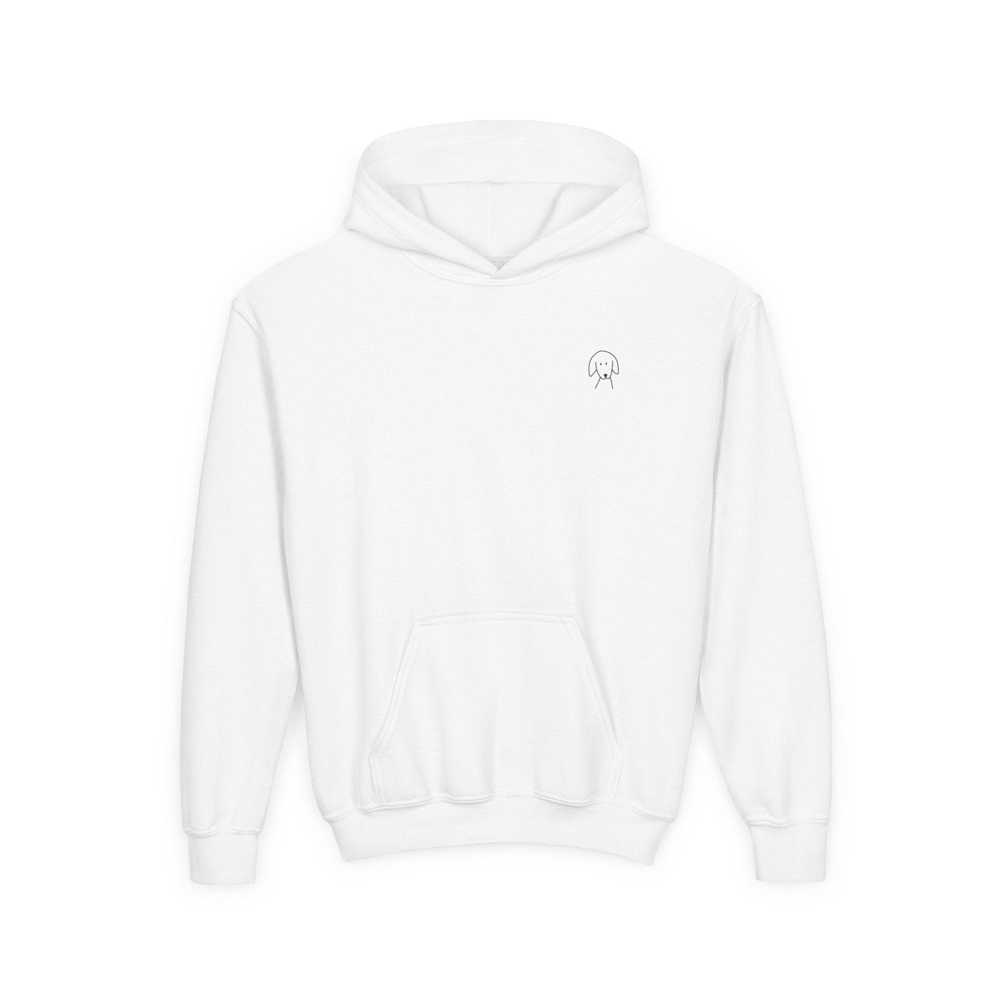 "Better Together" Youth Hoodie (Back Print Design) for Kids Who Love Dogs | Color Collection