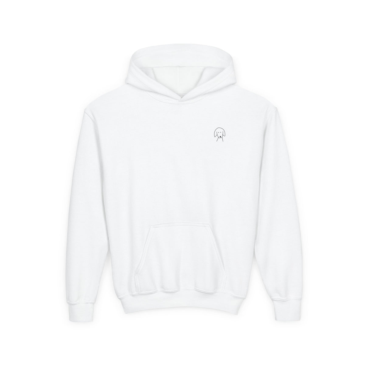 "Better Together" Youth Hoodie (Back Print Design) for Kids Who Love Dogs | Color Collection