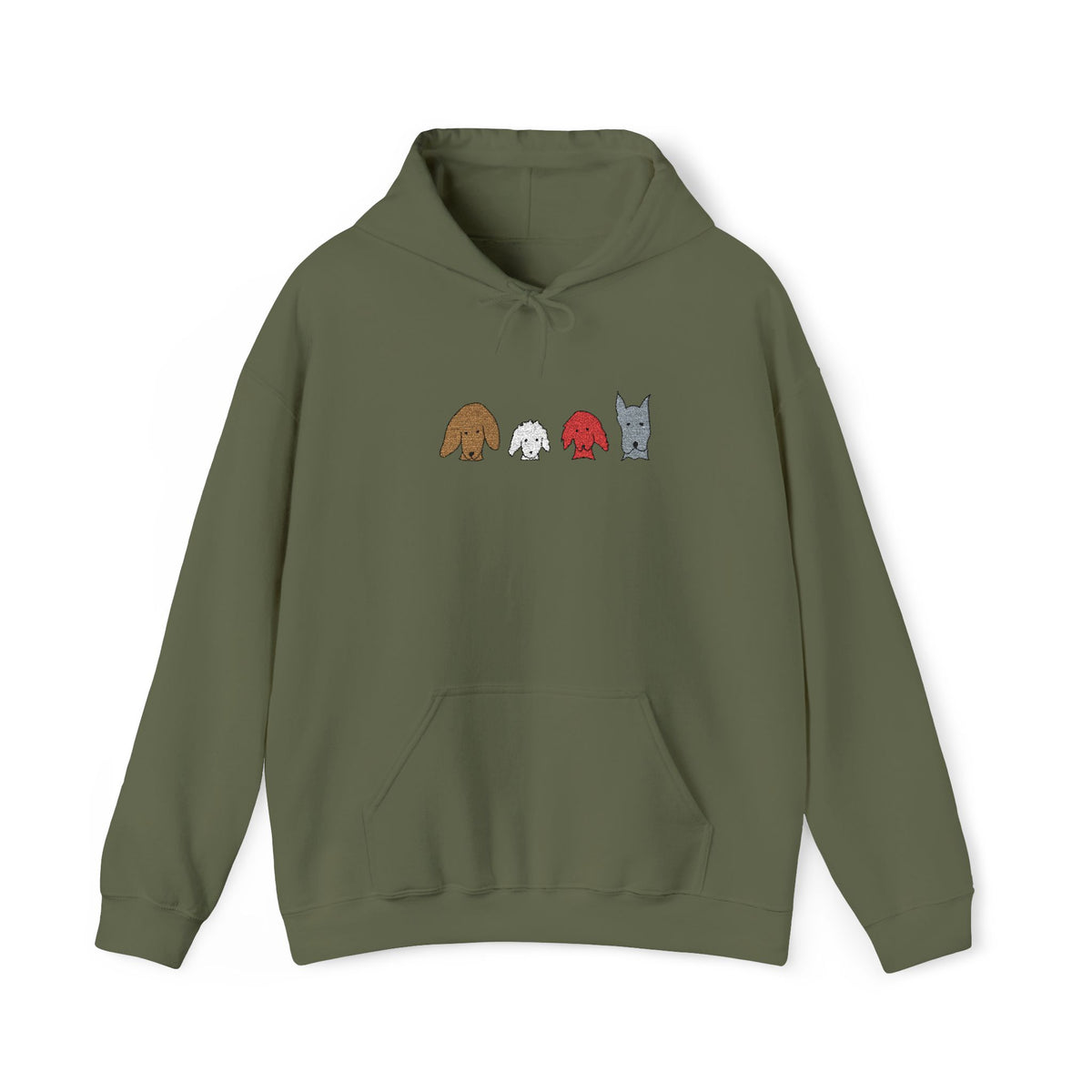 Fall For Dogs (No Text) | Embroidered Hoodie | Color Collection| Fall Collection