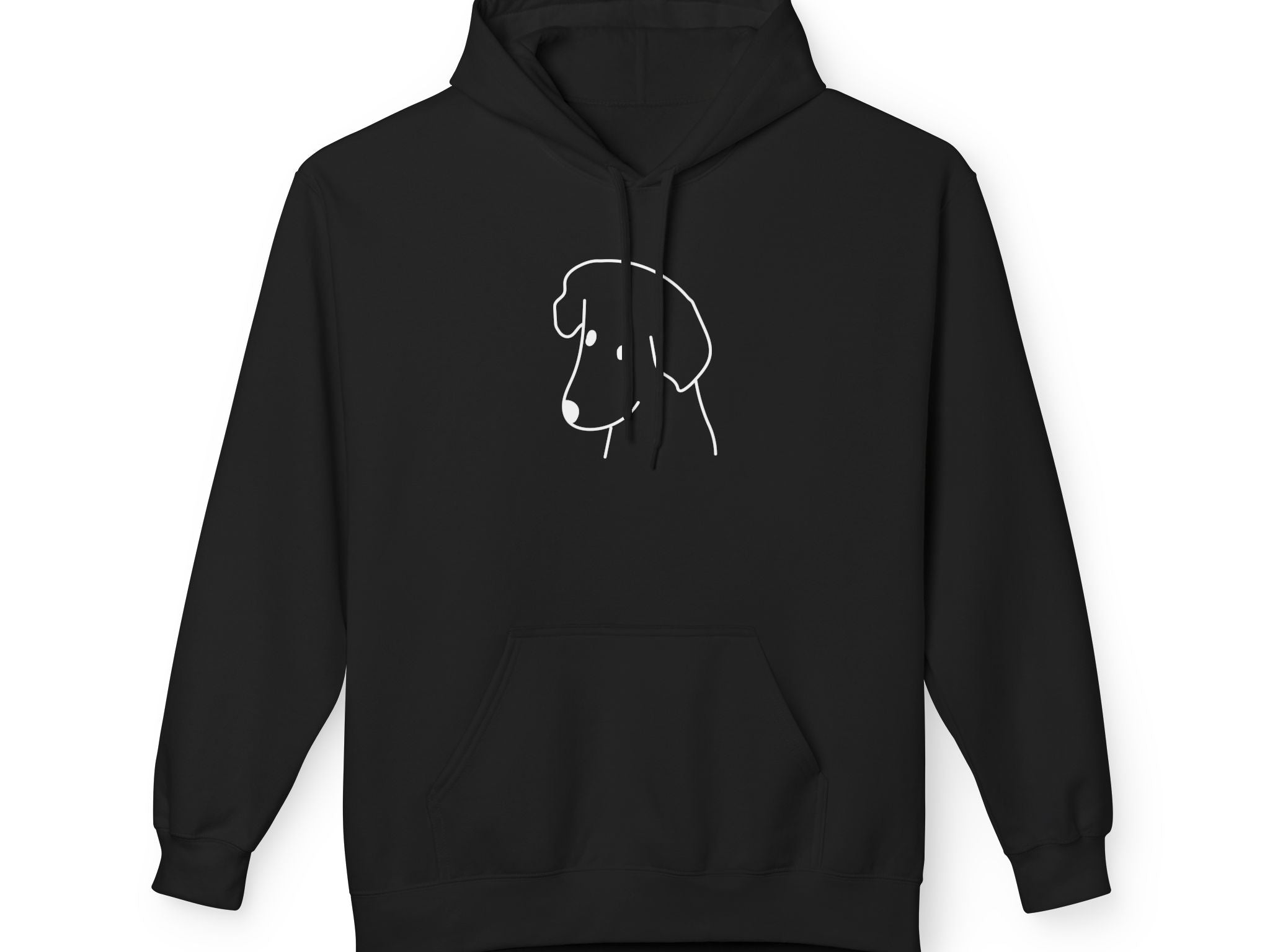 "Happy Dog" | Soft Fleece Hoodie | Face Time Collection