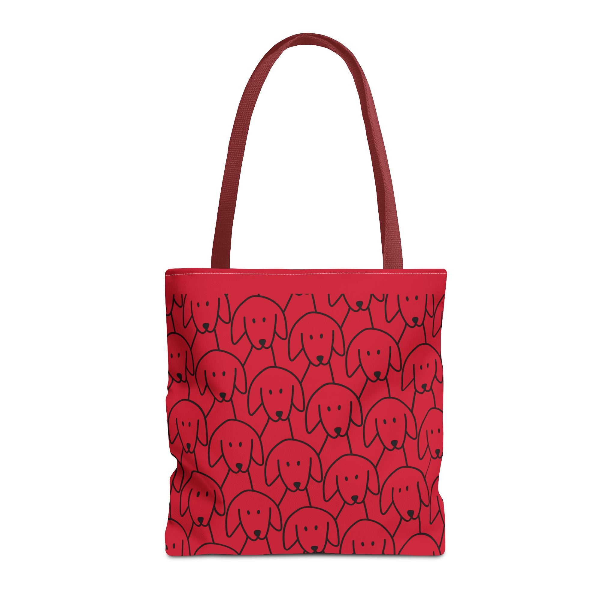 Playful Dog Pattern Tote Bag | 13", 16", 18"