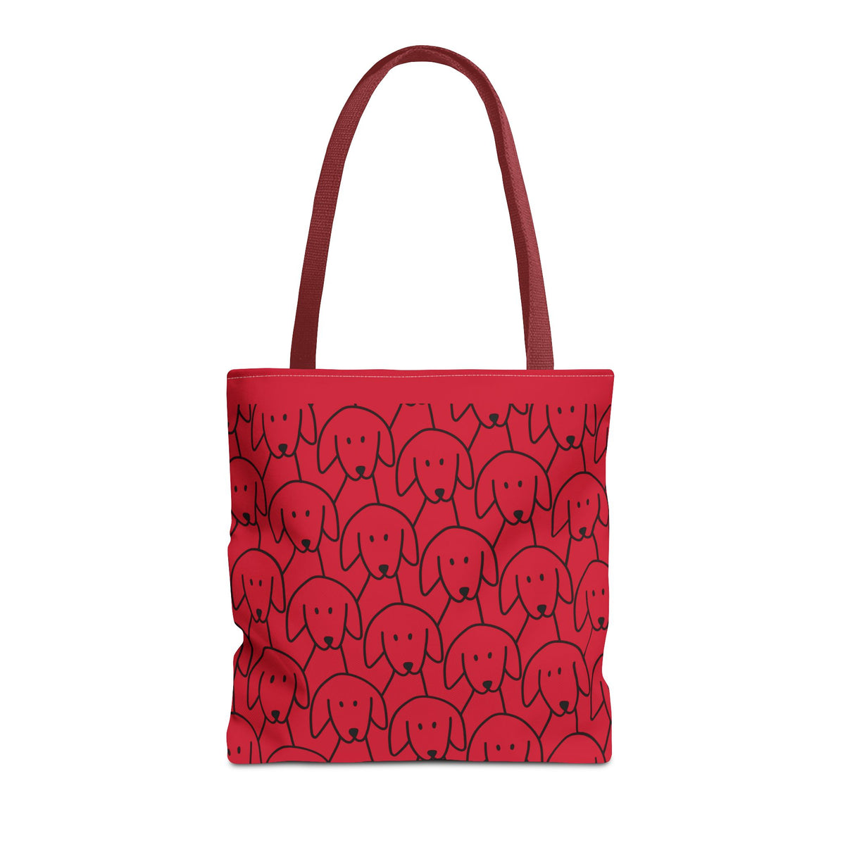 Playful Dog Pattern Tote Bag | 13", 16", 18"