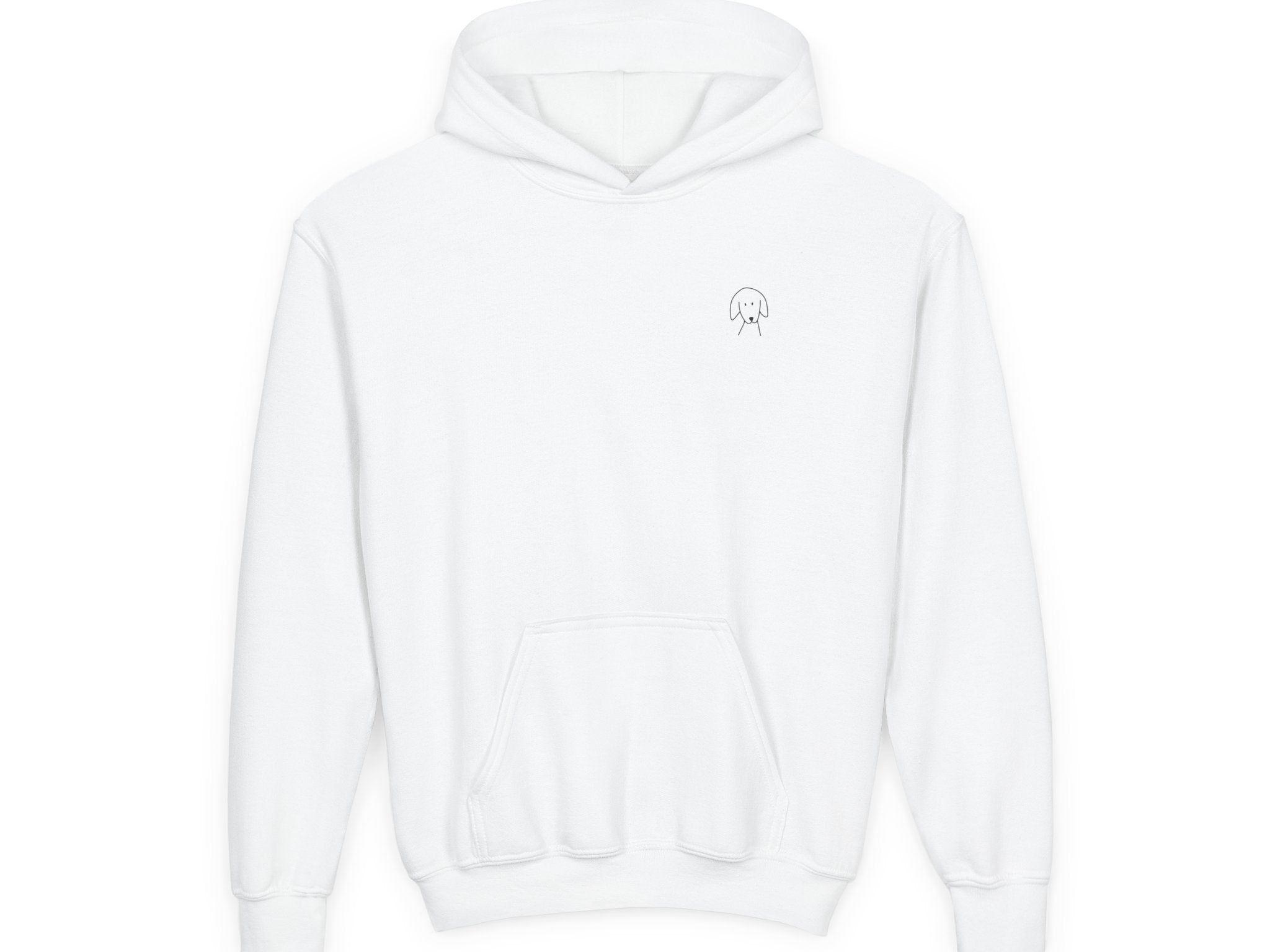 "Better Together" Youth Hoodie (Back Print Design) for Kids Who Love Dogs | Color Collection