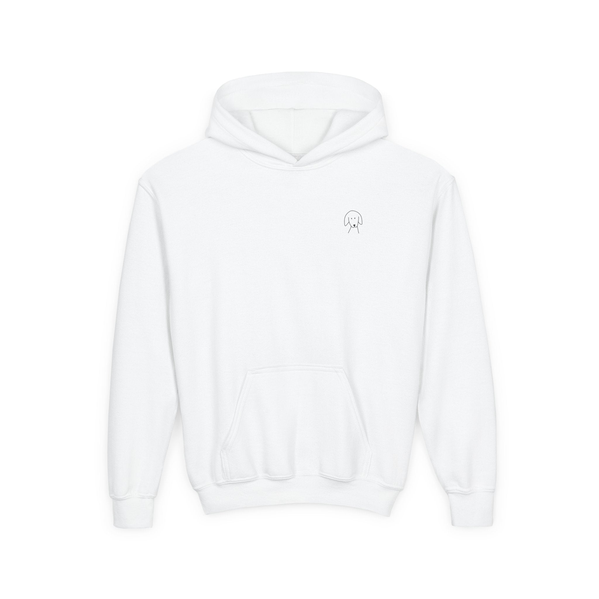 "Better Together" Youth Hoodie (Back Print Design) for Kids Who Love Dogs | Color Collection